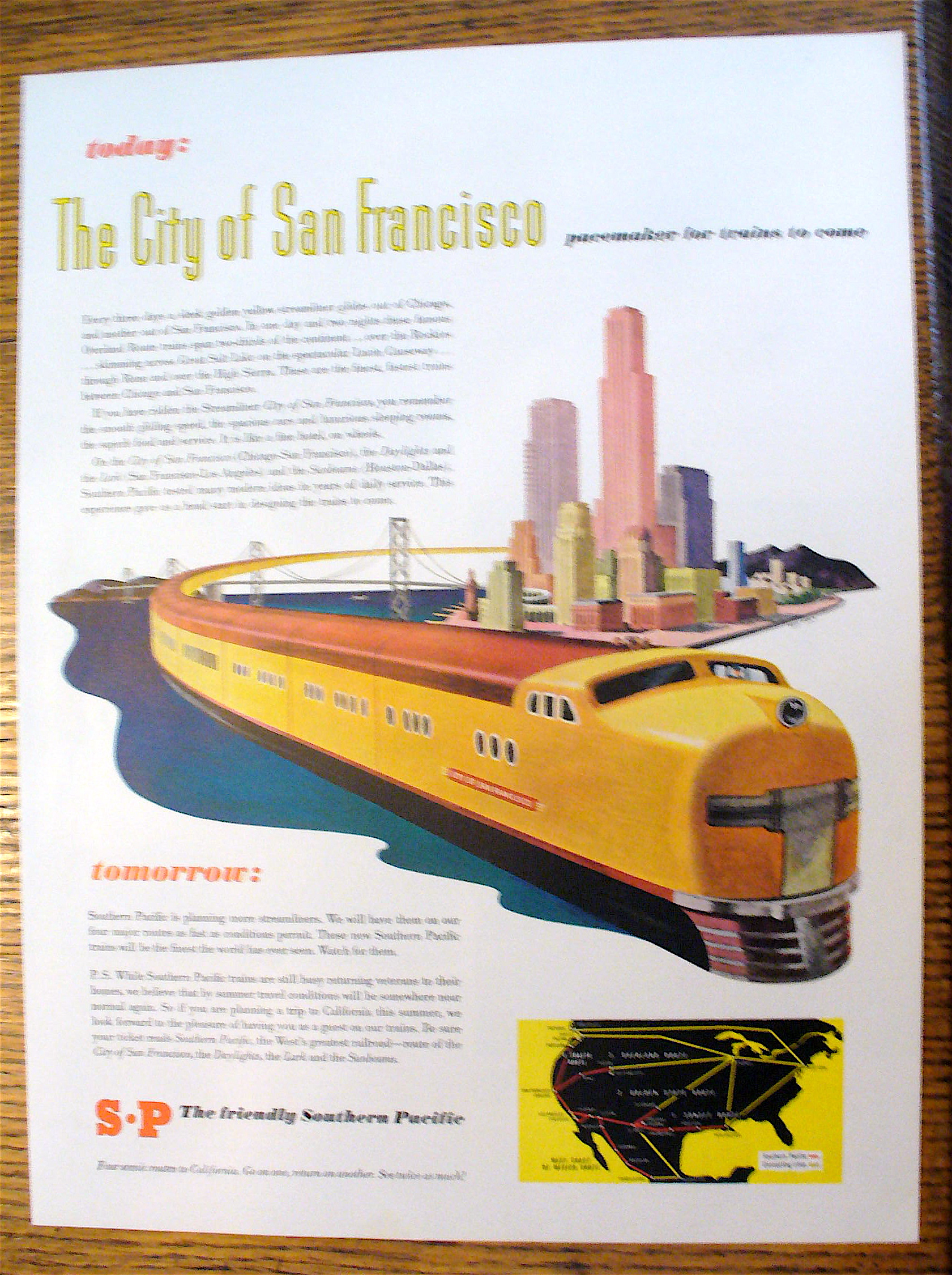 1946 Southern Pacific With San Francisco City