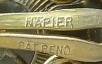 NAPIER Sterling Silver 3mm Pearl gold Wash Clip Earring