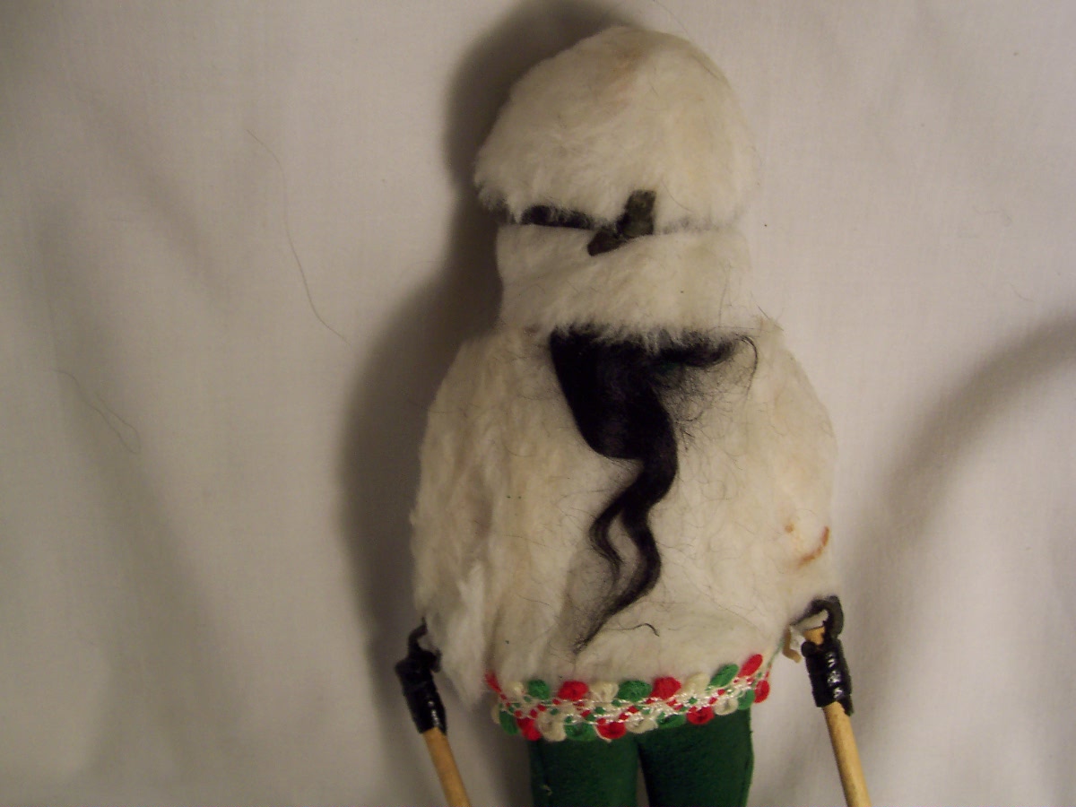 Vintage Skier Doll hard Plastic 8 inch 1960s