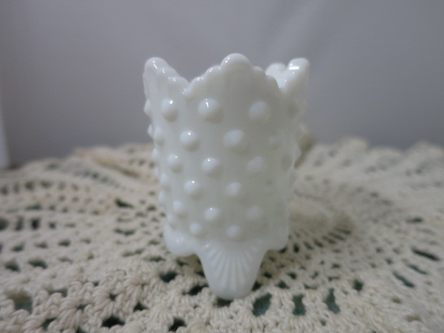 Fenton Art Glass Company White Glass Toothpick Holder