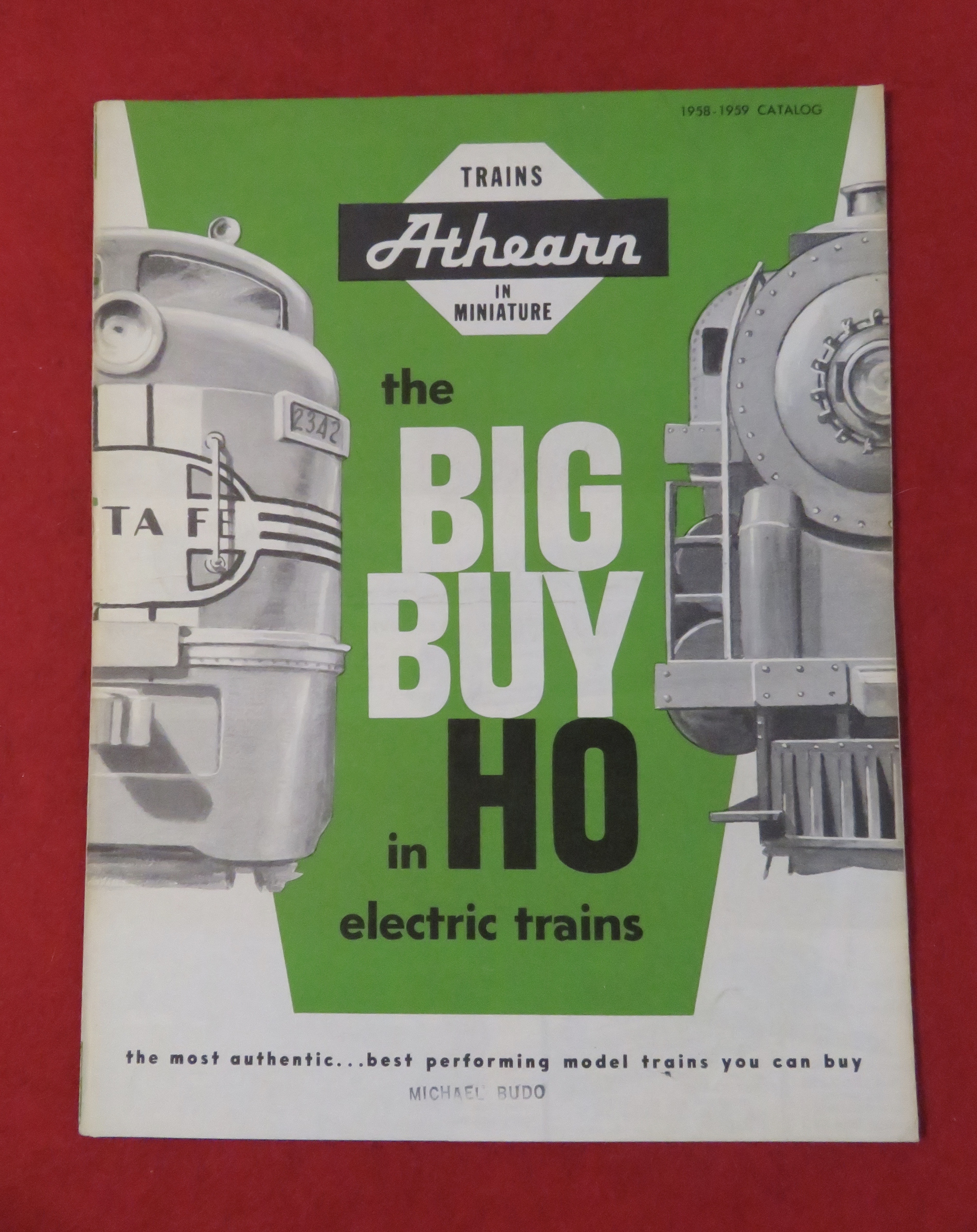 Athearn Model Railroad Train Catalog 1958 - 1959