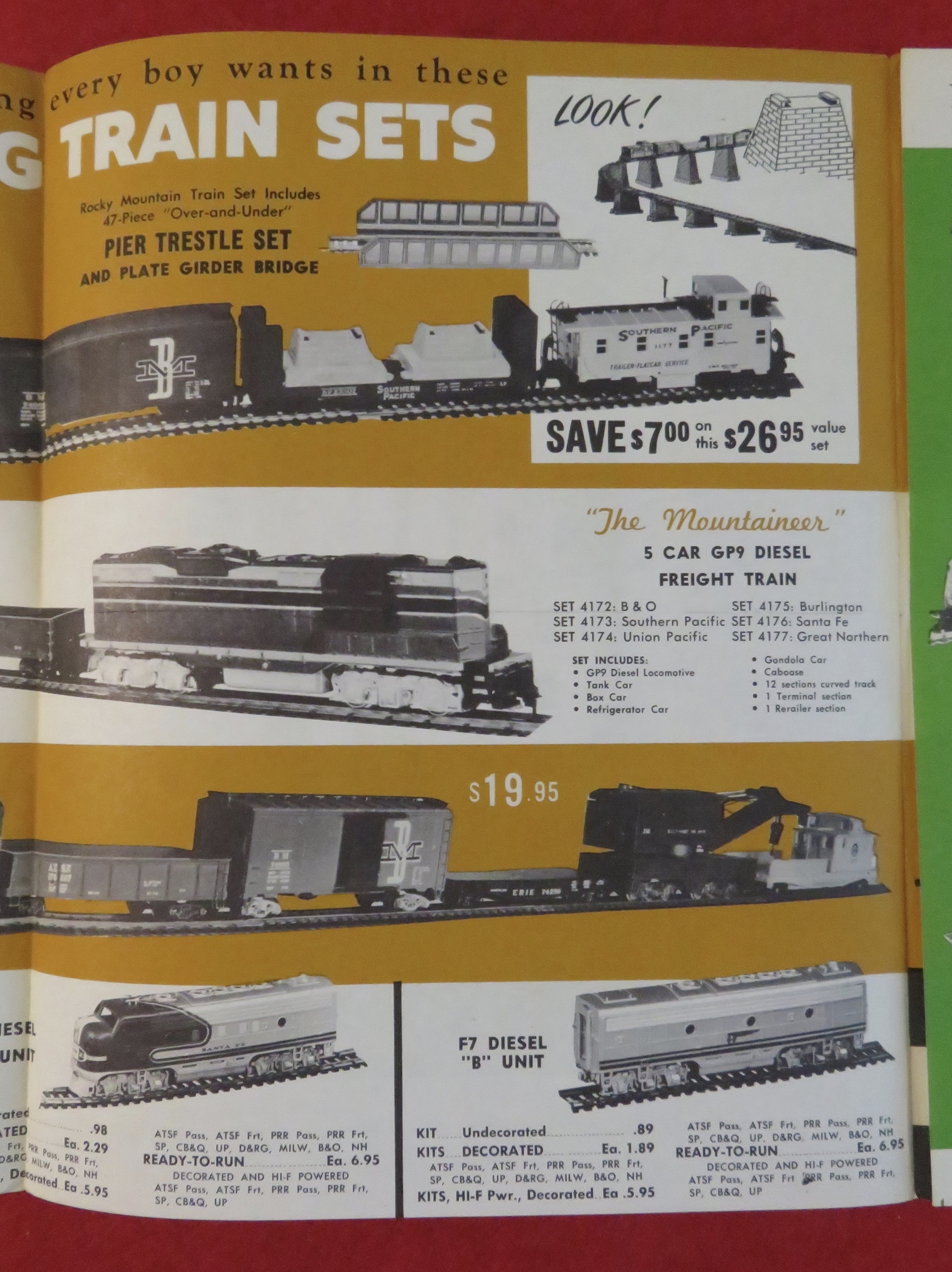 Athearn Model Railroad Train Catalog 1958 - 1959