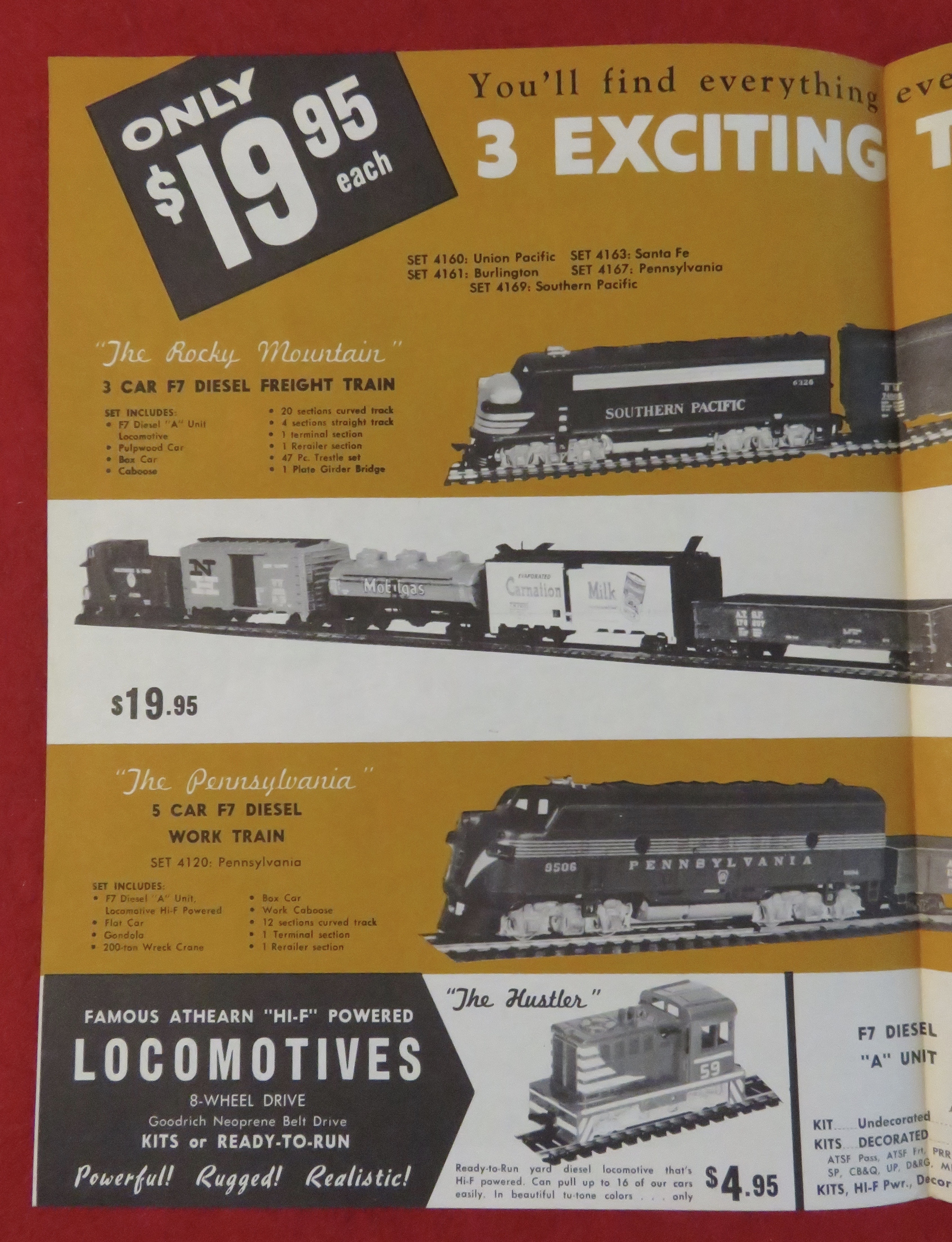 Athearn Model Railroad Train Catalog 1958 - 1959