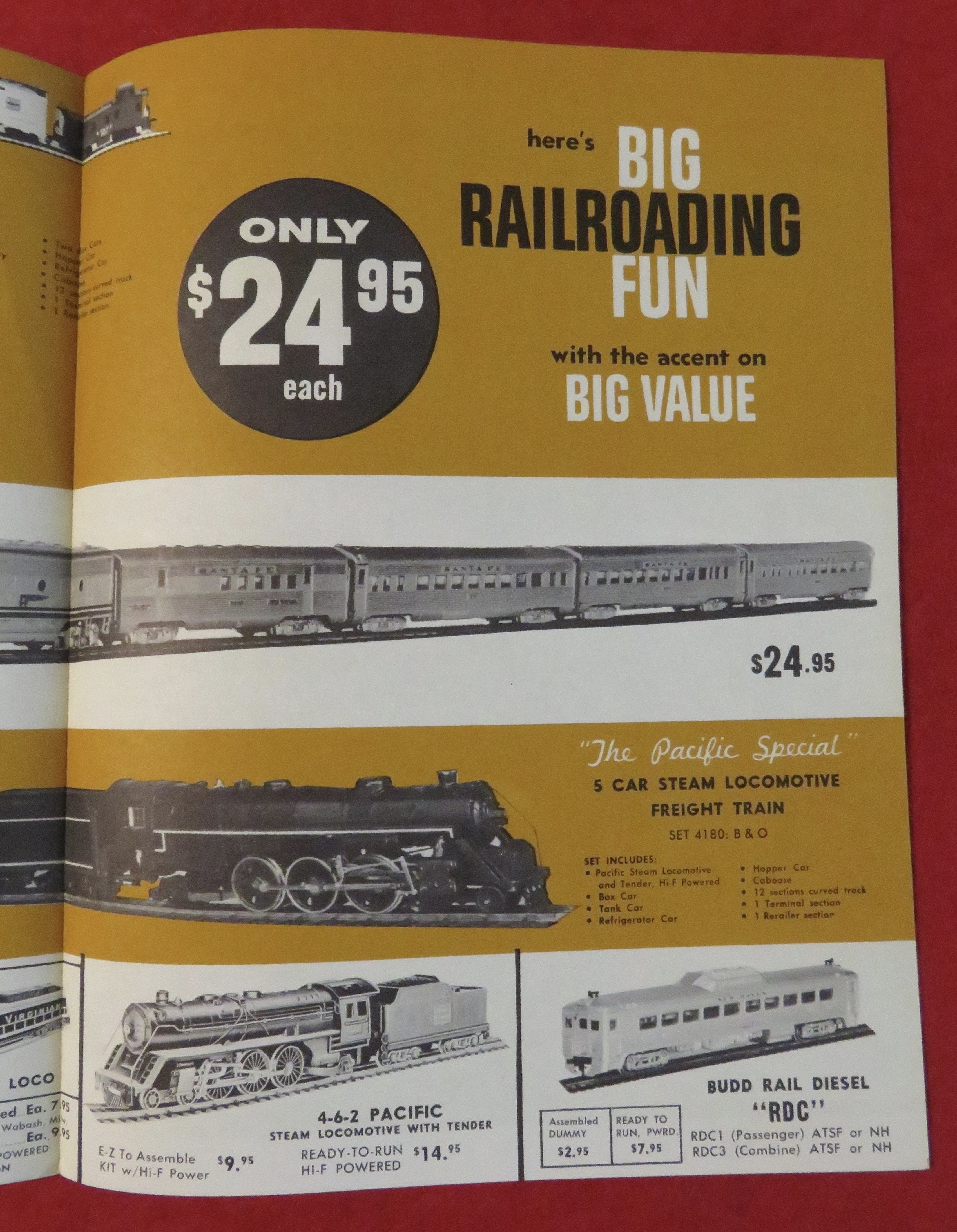 Athearn Model Railroad Train Catalog 1958 - 1959