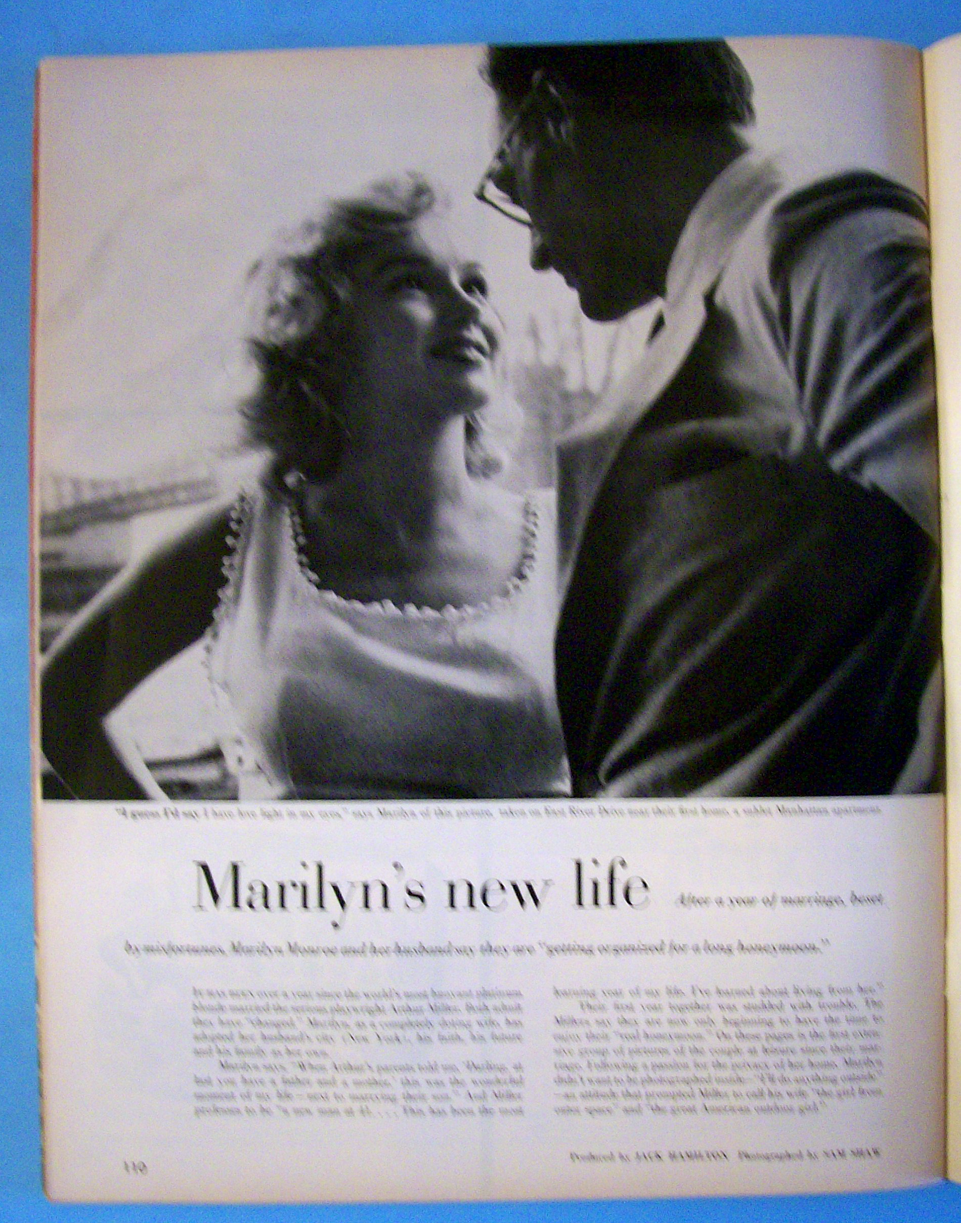 Look Magazine October 1, 1957 Marilyn Monroe's Life
