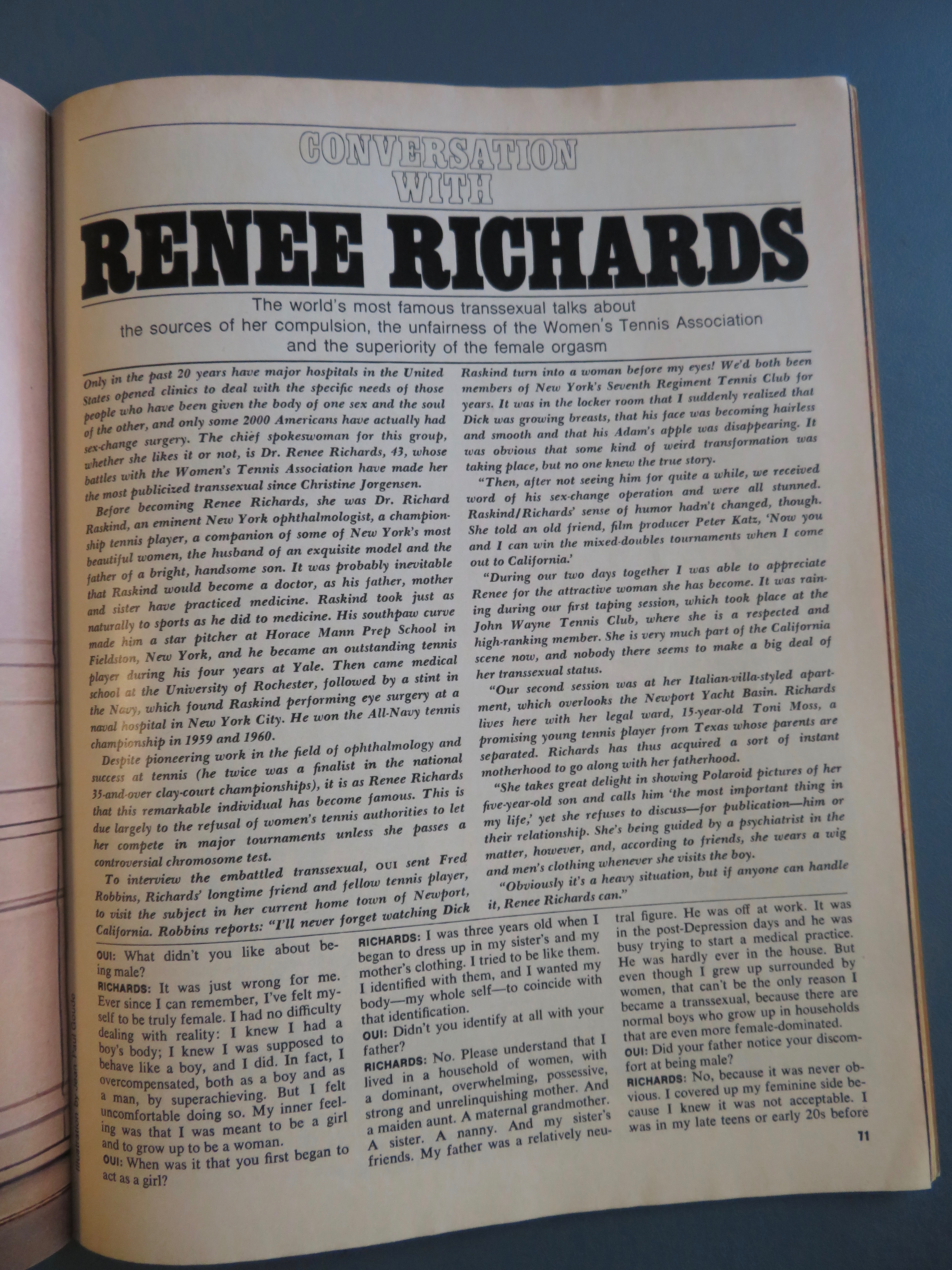 Oui Magazine October 1977 Claire