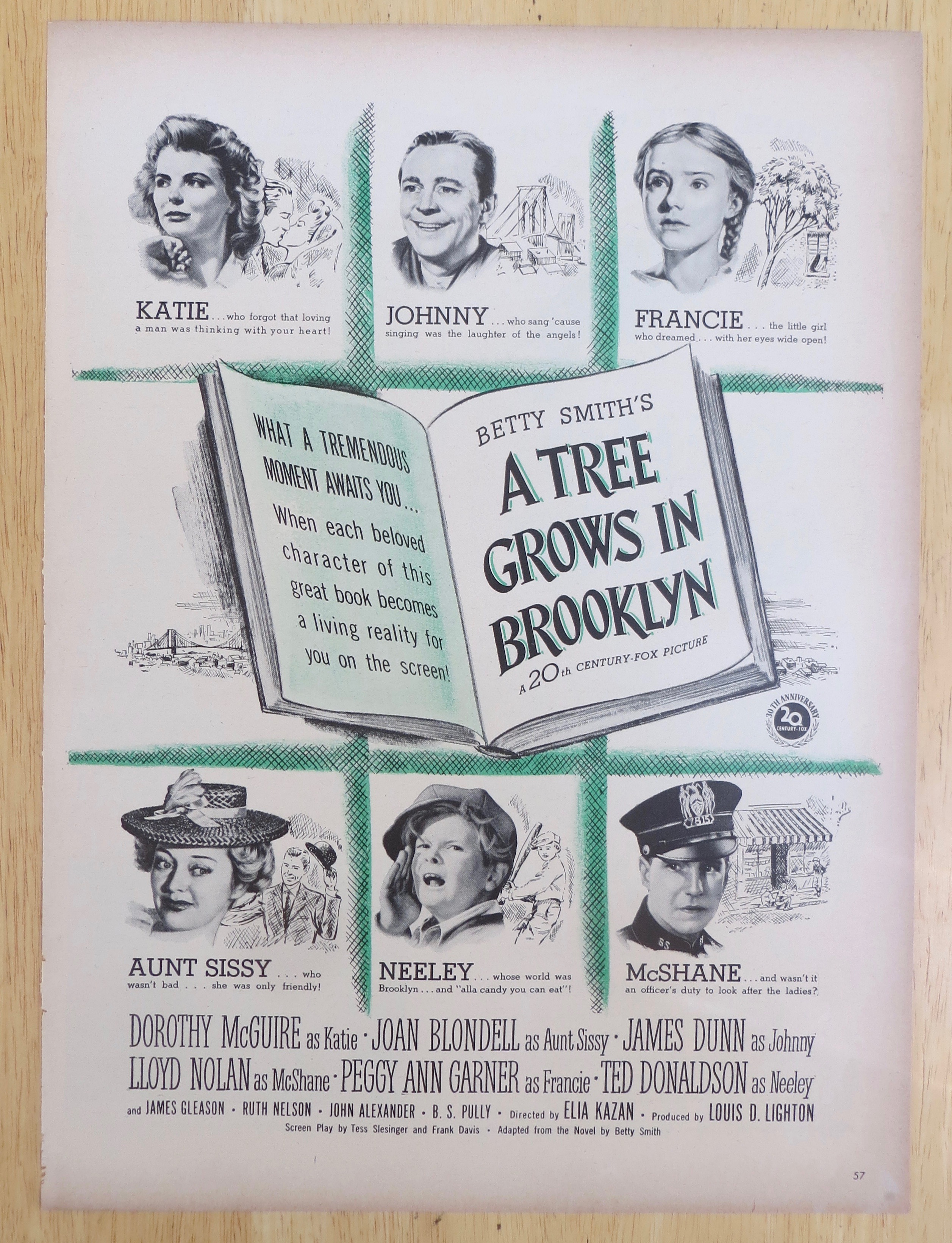 1945 A Tree Grows In Brooklyn with Blondell & McGuire