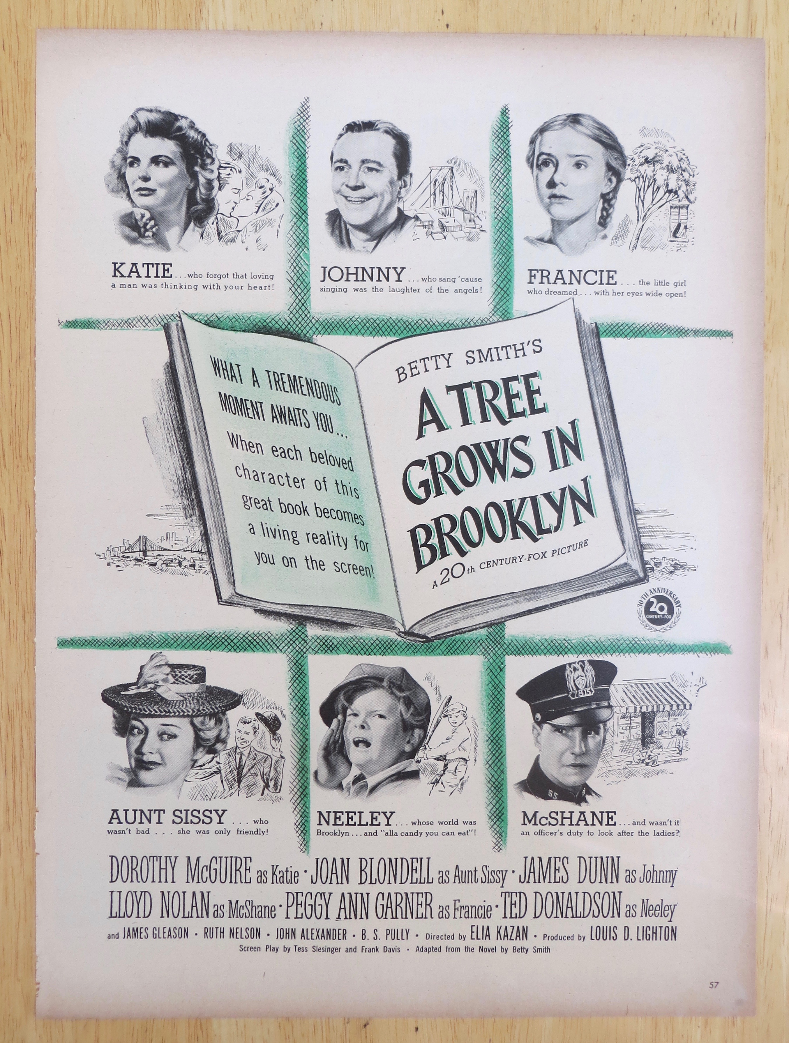 1945 A Tree Grows In Brooklyn with Blondell & McGuire