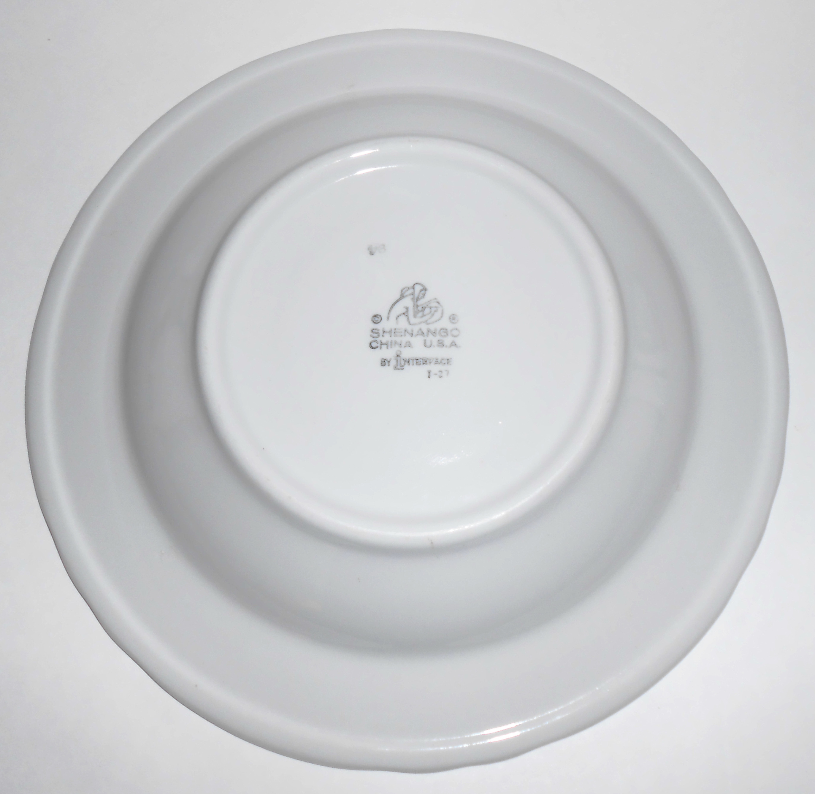 Shenango Restaurant China Red Lattice Rimmed Soup Bowl!