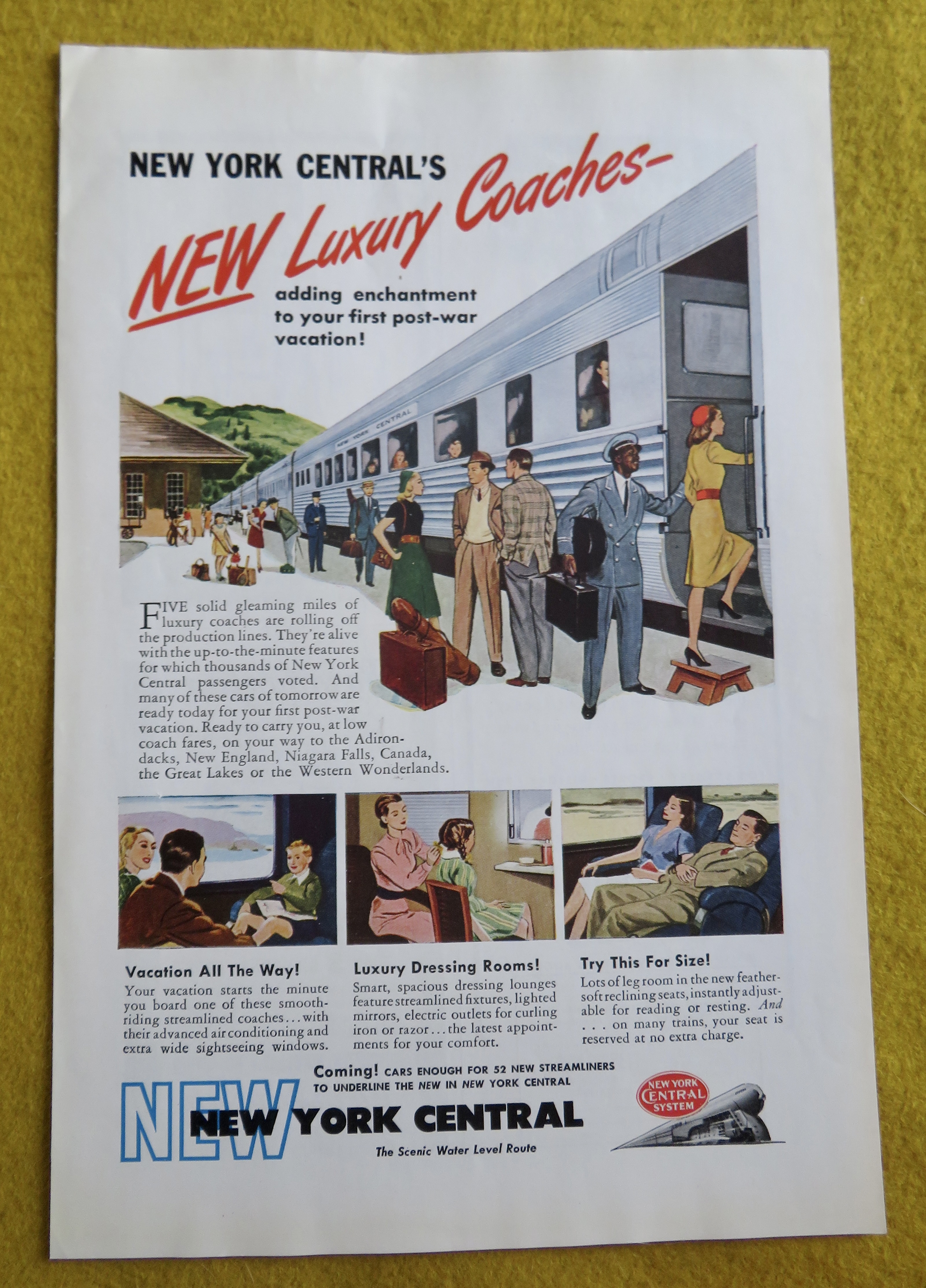1946 New York Central with New Luxury Coaches
