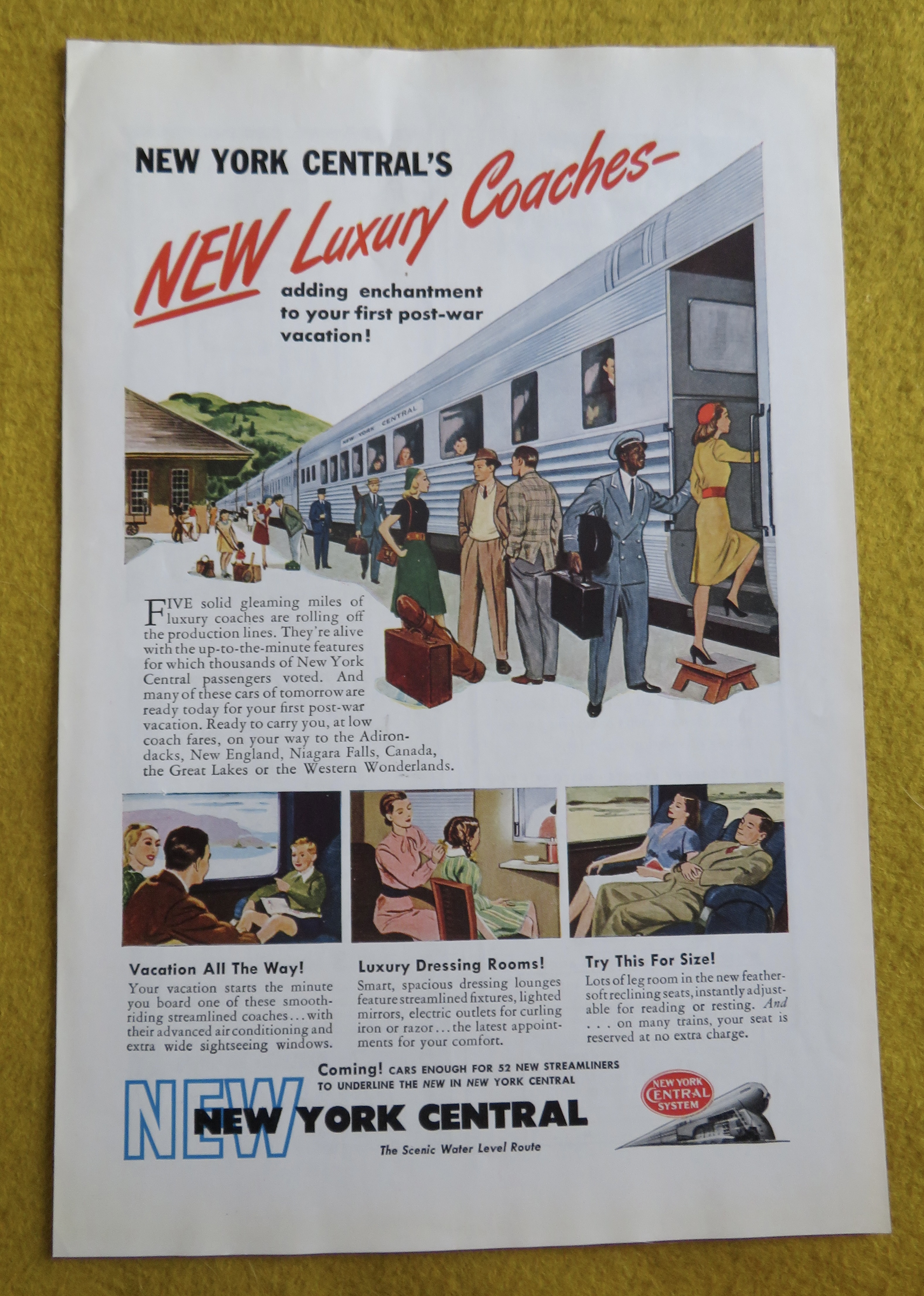 1946 New York Central with New Luxury Coaches