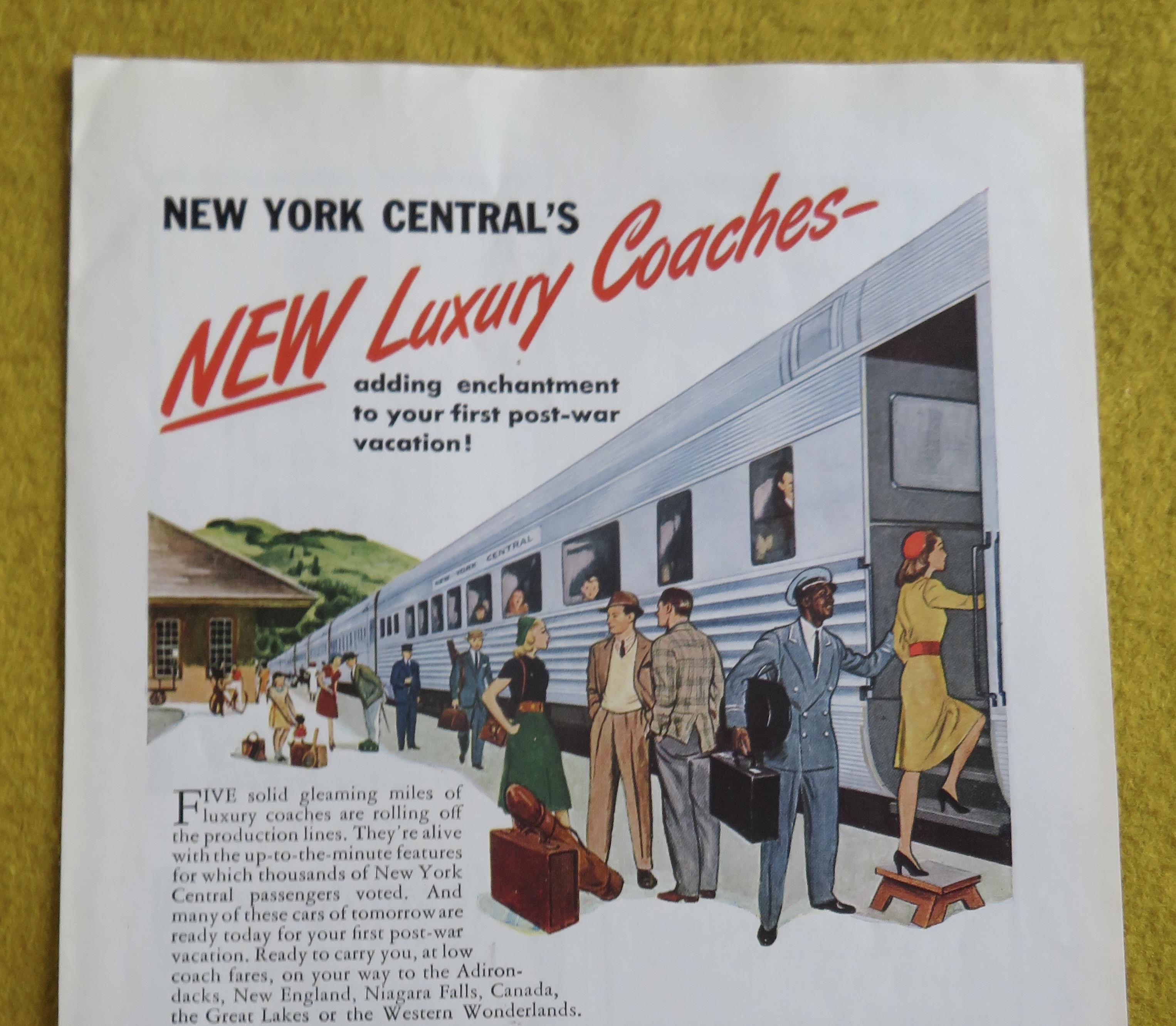 1946 New York Central with New Luxury Coaches