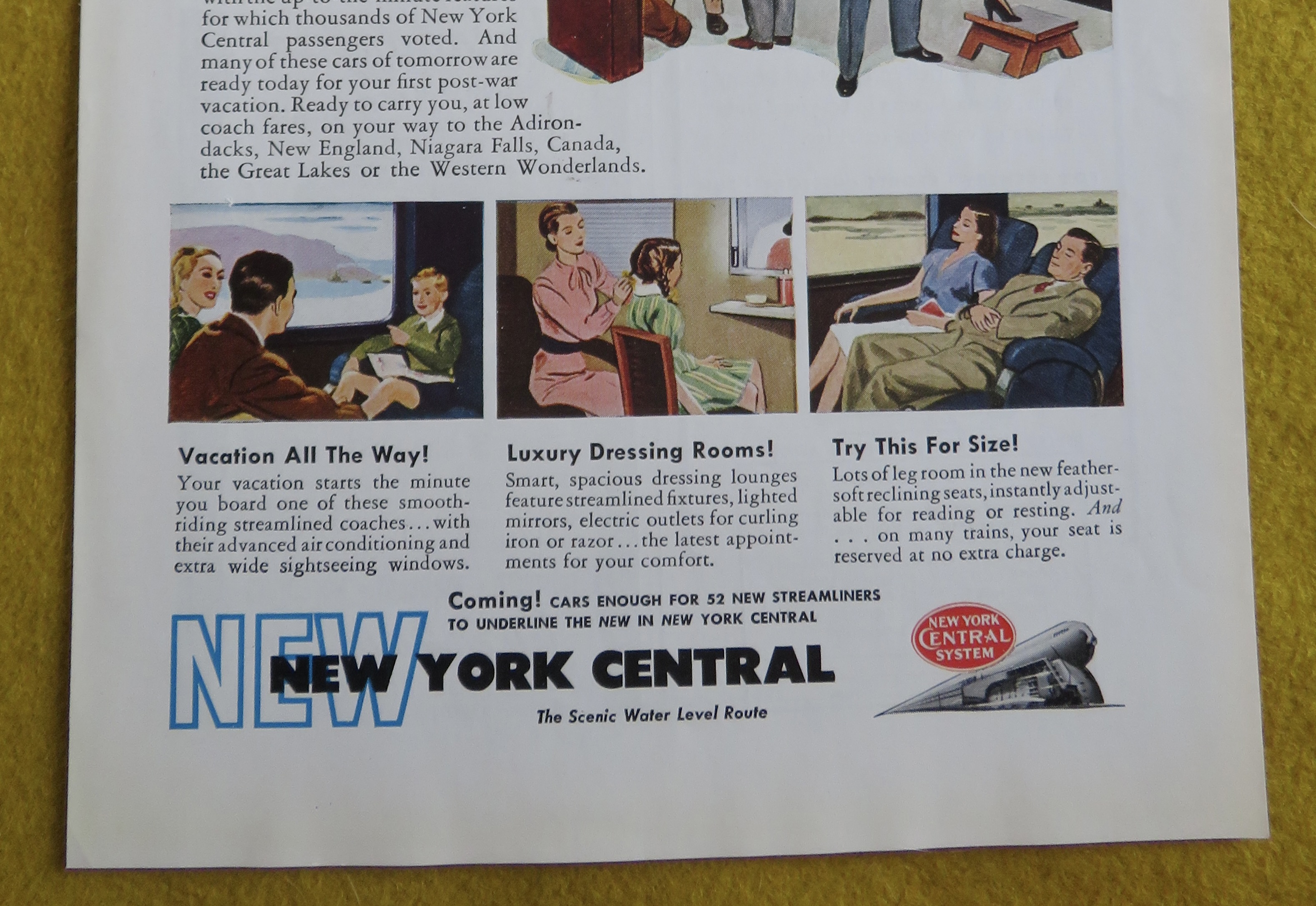 1946 New York Central with New Luxury Coaches