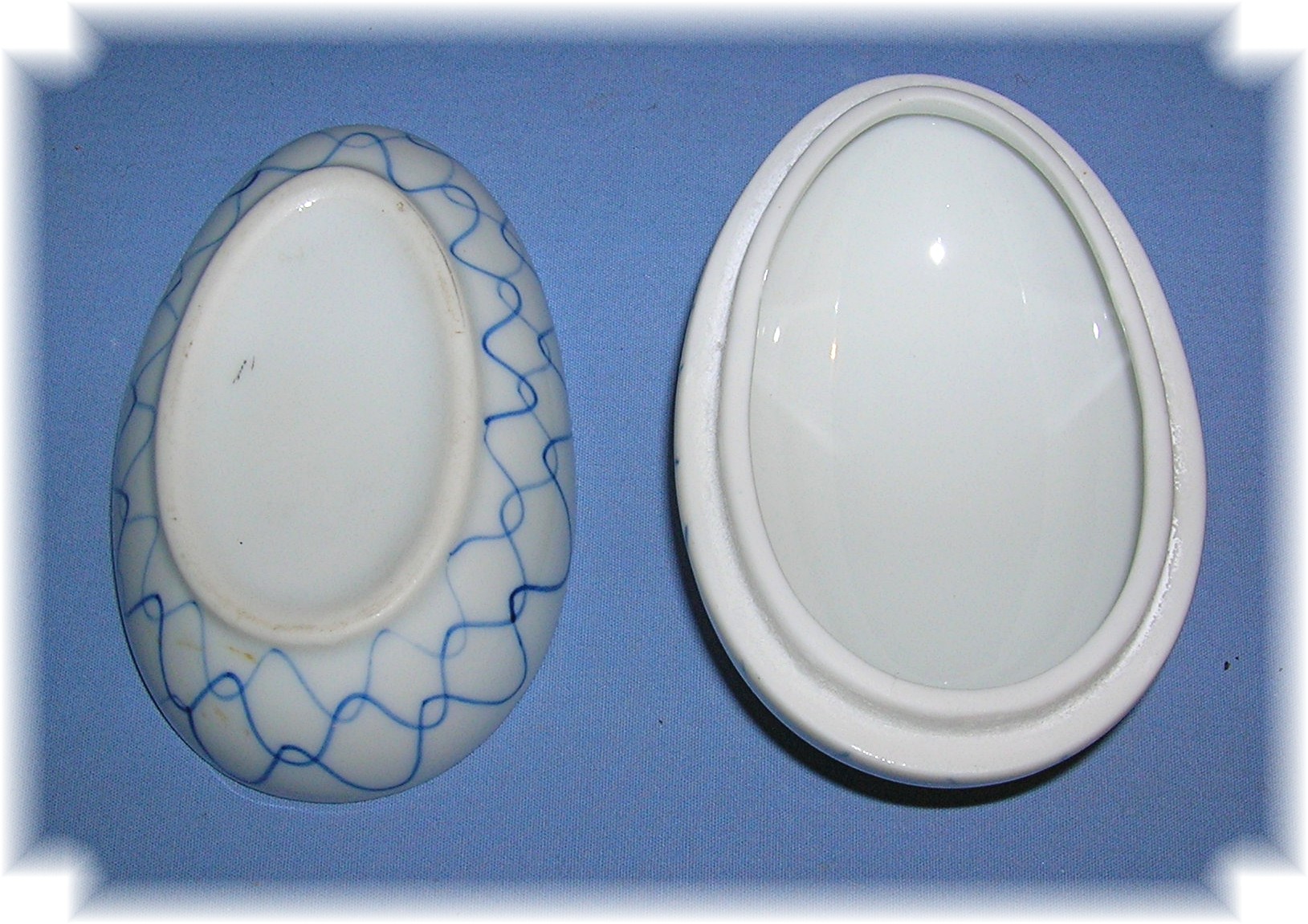 Porcelain Decorated Egg Container