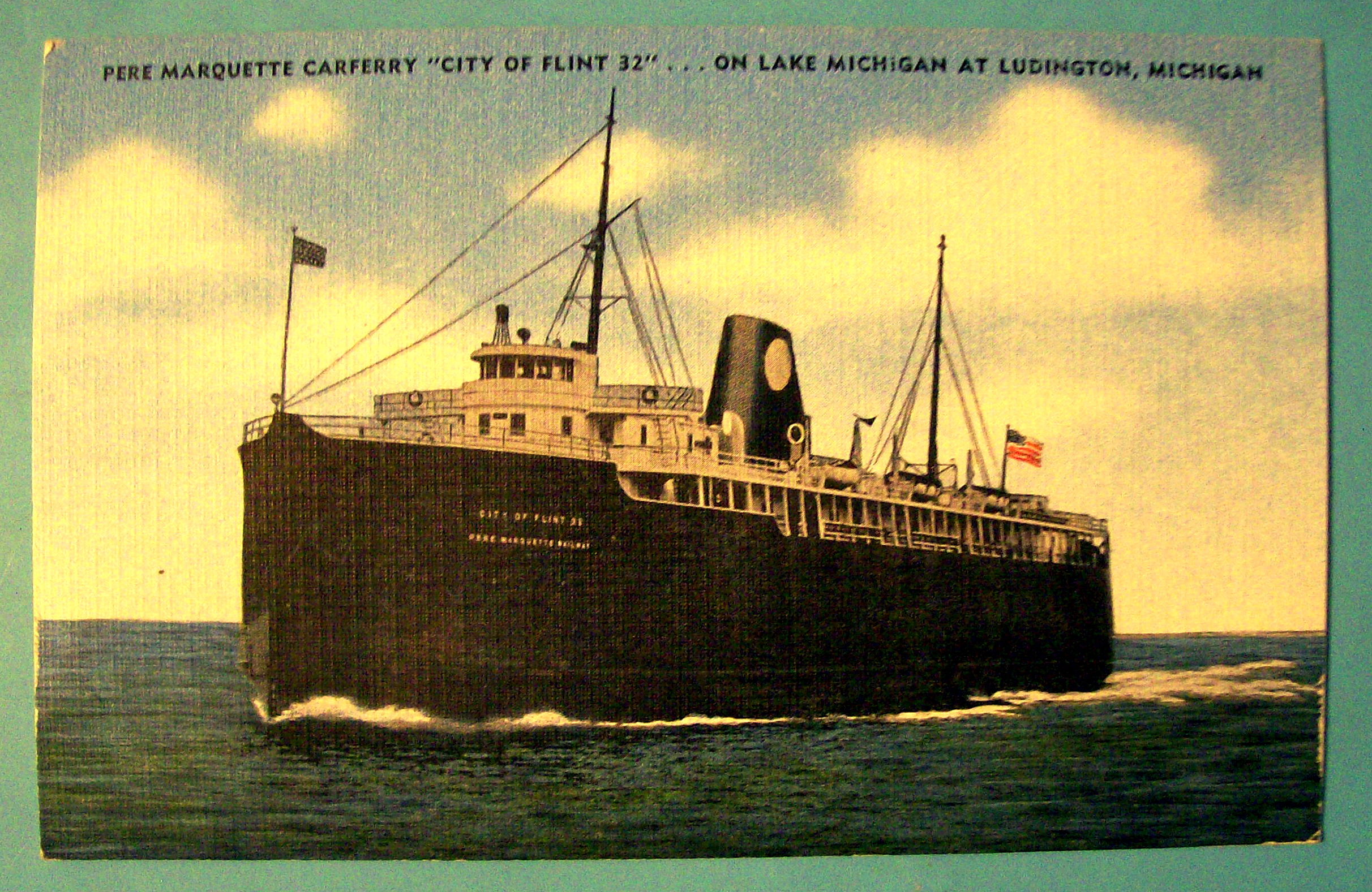Pere Marquette Carferry Postcard