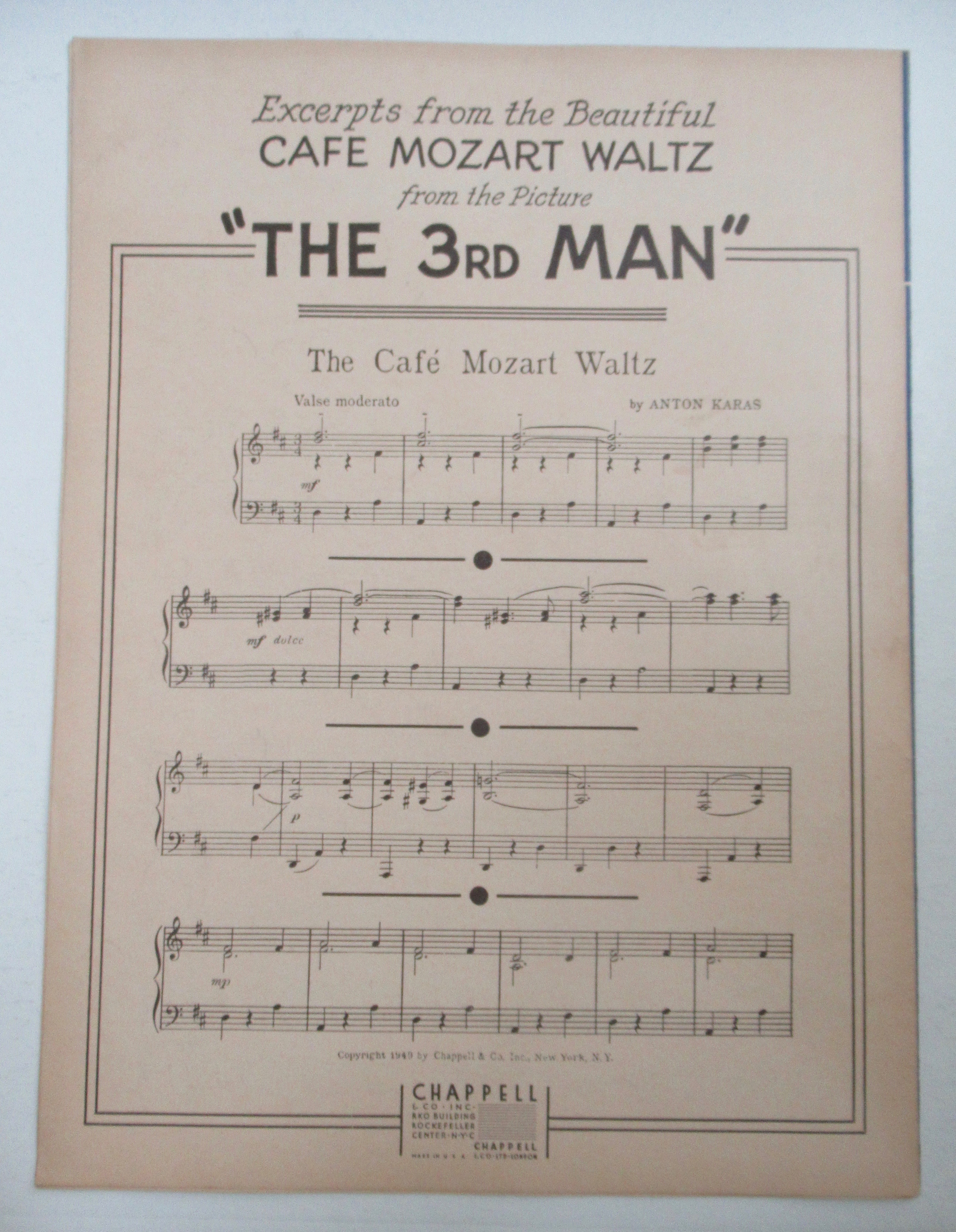 1950 The 3rd Man Theme (3rd Man Movie Cover)