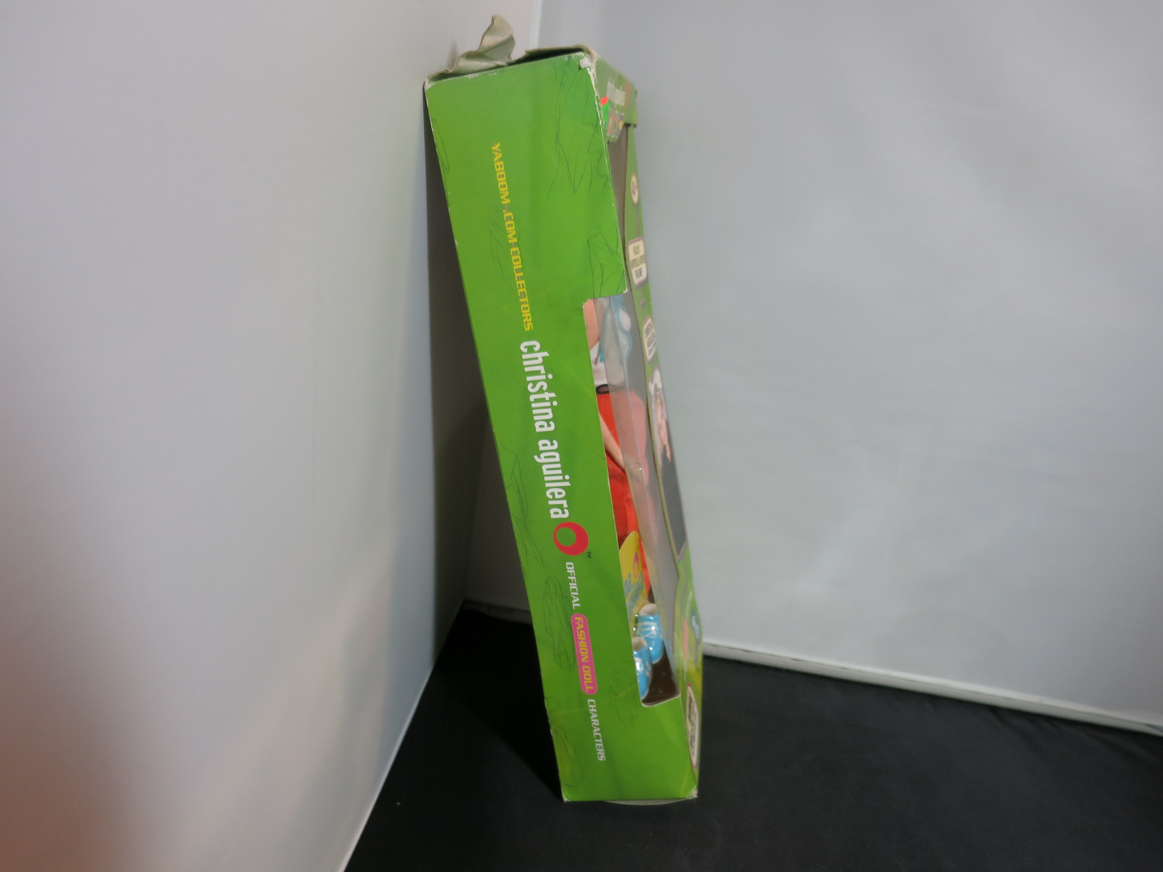 Christina Aguilera Doll 1999 never removed from box box has wear