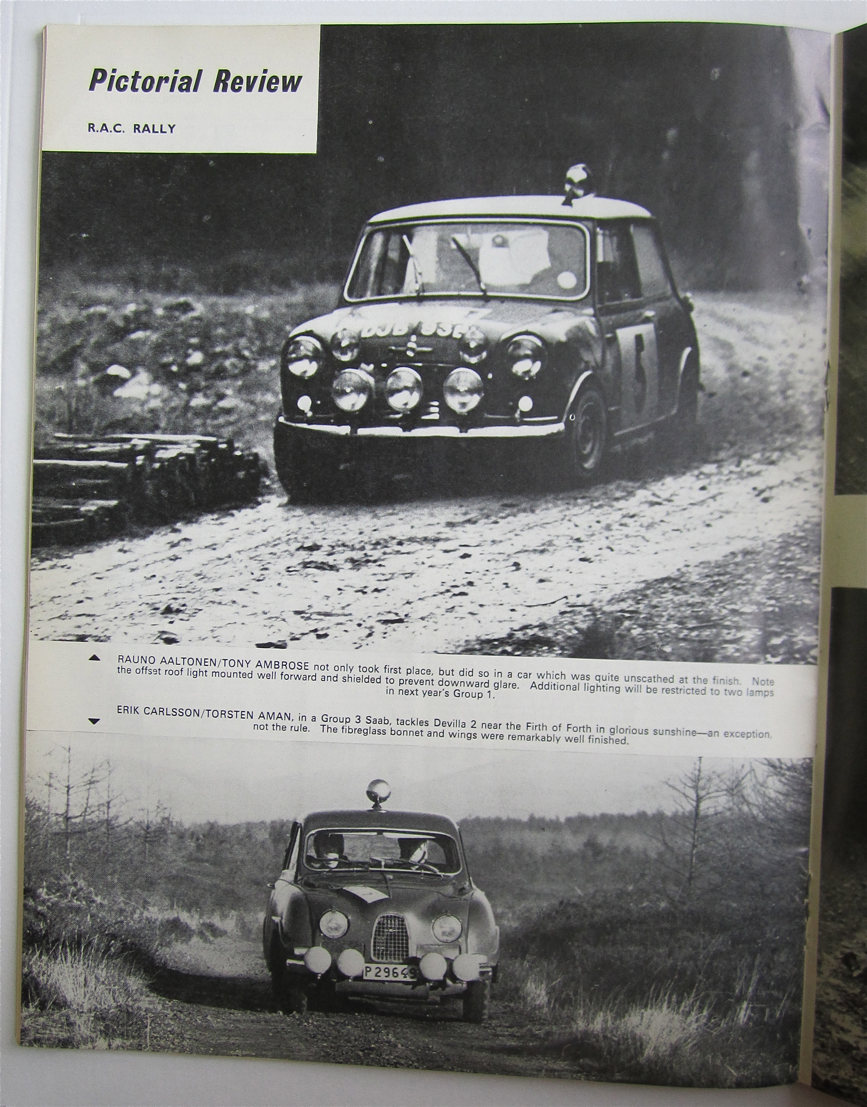 Motor Sport Magazine January 1966 R.A.C. Rally