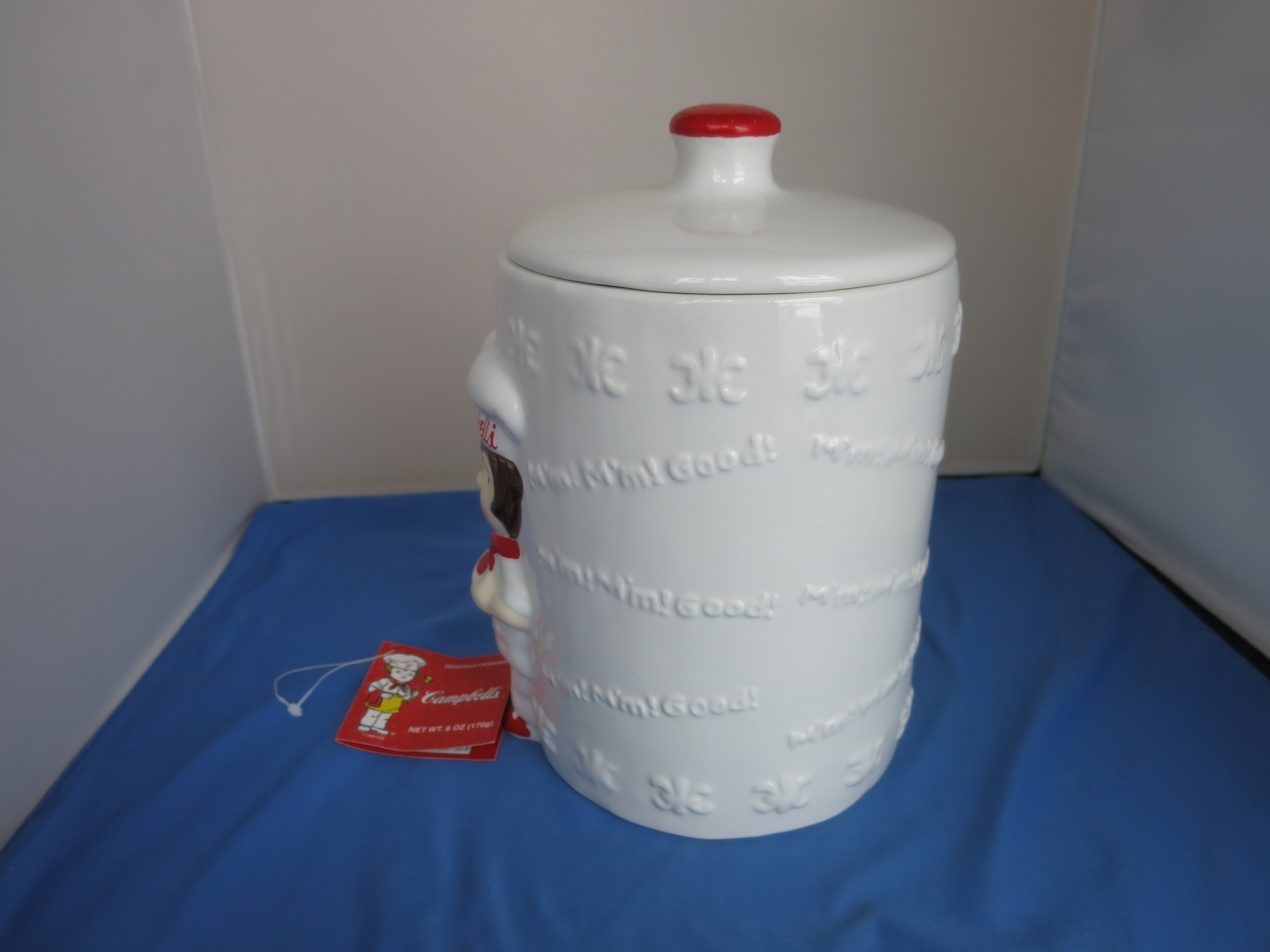 Campbells Soup Kid Cookie Jar Cracker Keeper Houston Harvest