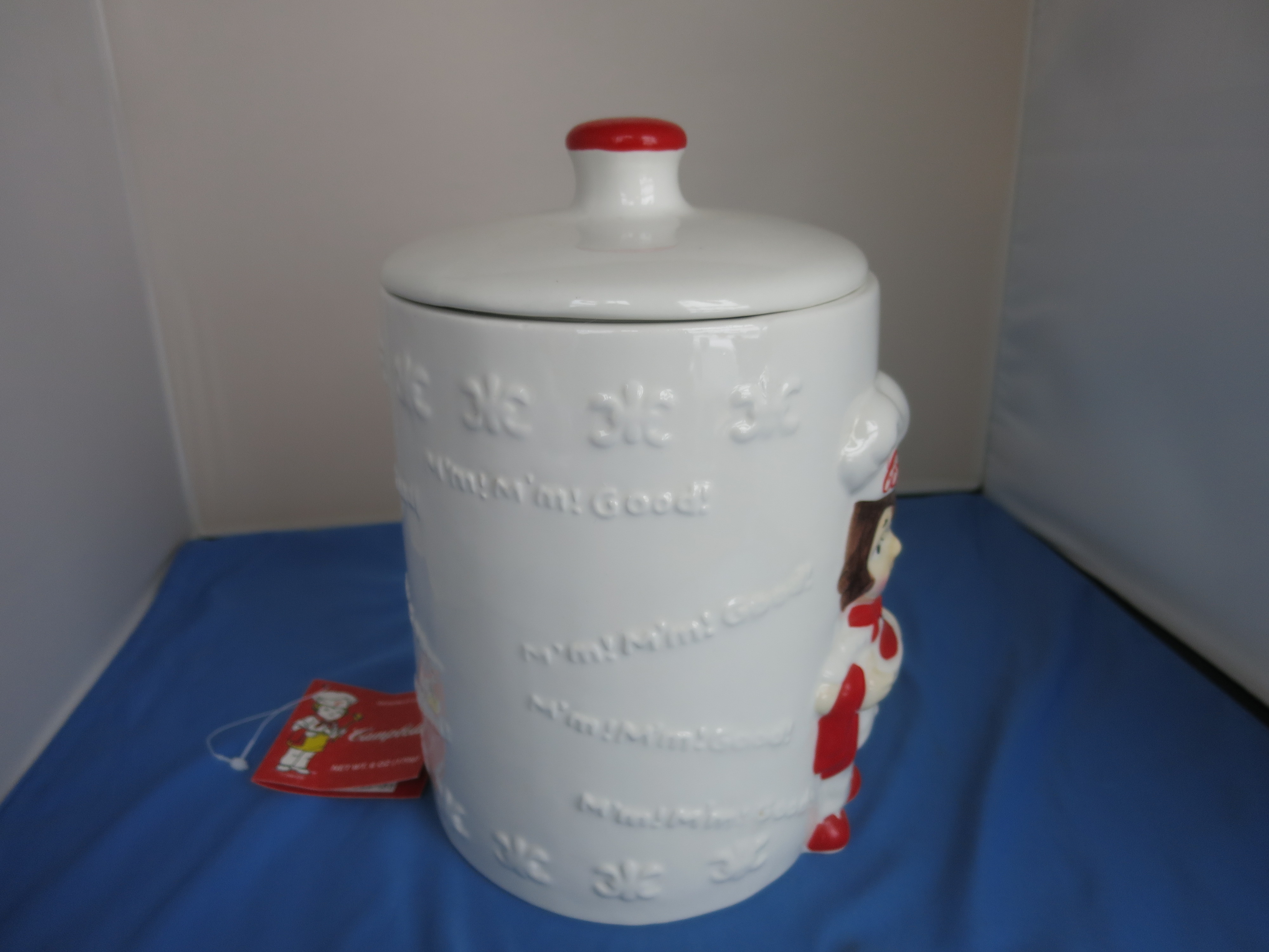 Campbells Soup Kid Cookie Jar Cracker Keeper Houston Harvest