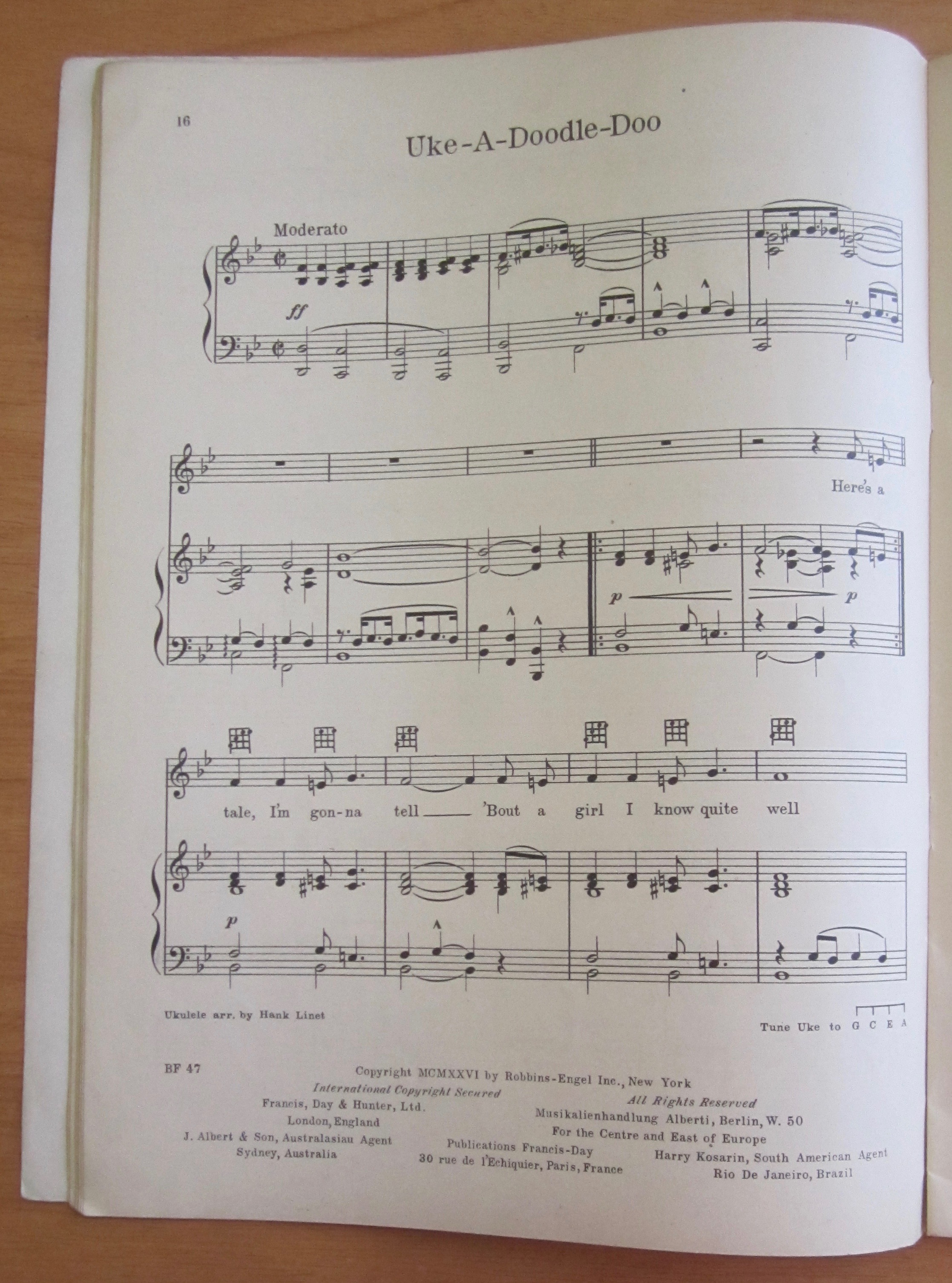 Eddie Cantor's Life Of The Party 1926 Song Folio