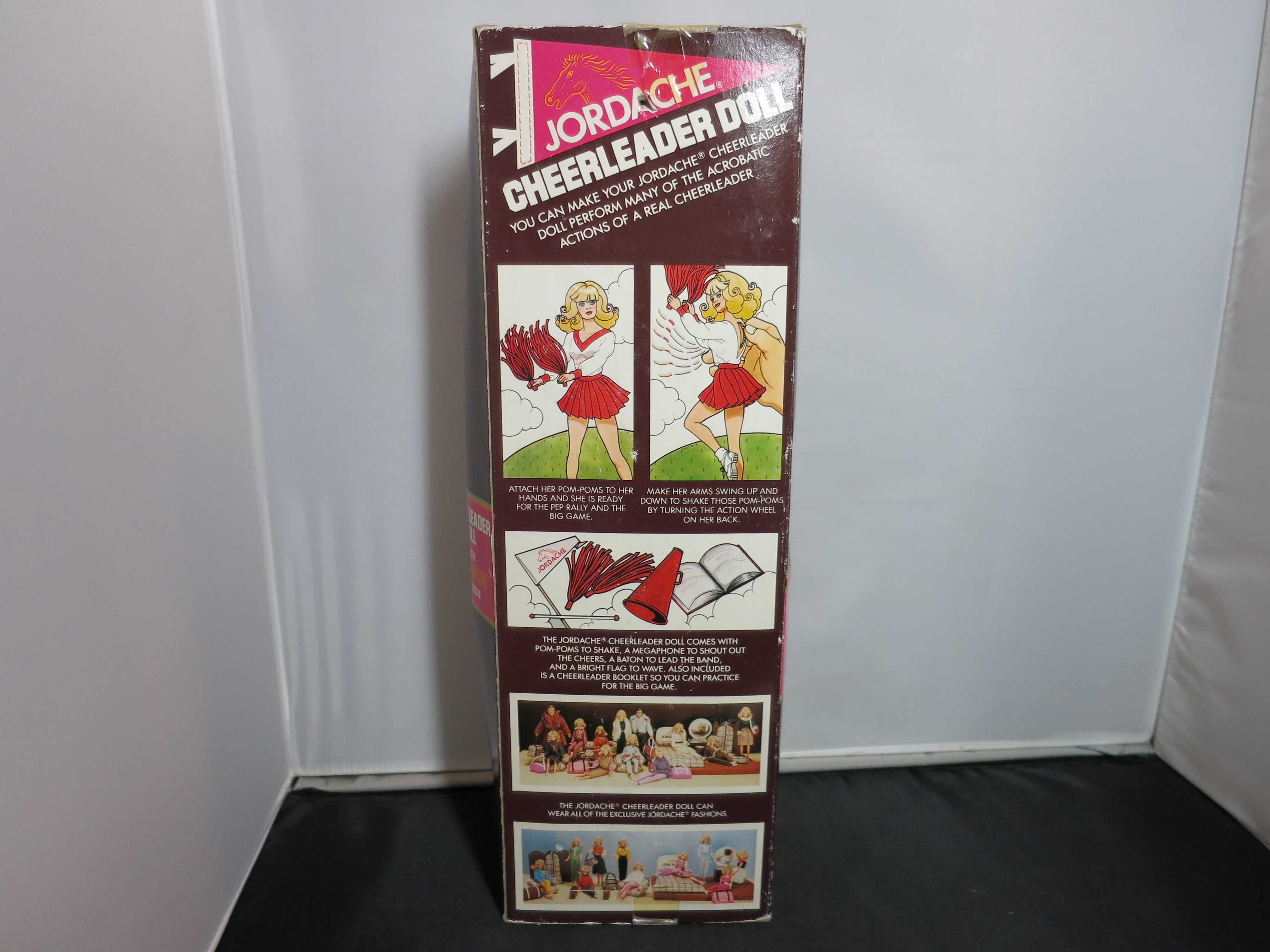 Mego Jordache Cheerleader Doll Never removed from box insert