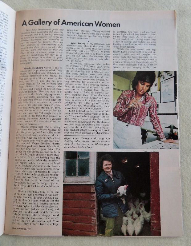 Time Magazine March 20, 1972 The American Woman