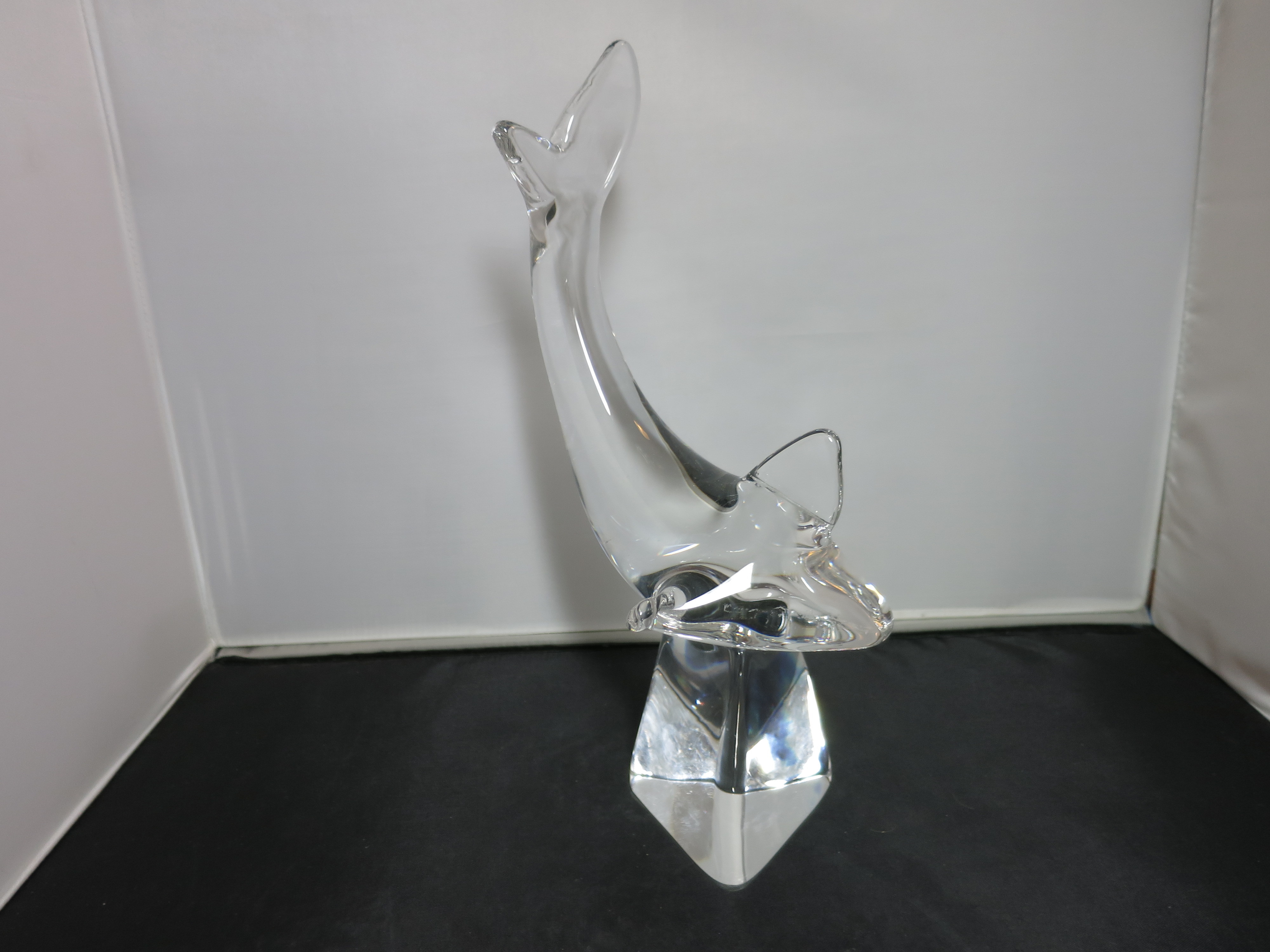 Crystal Shark Figurine signed
