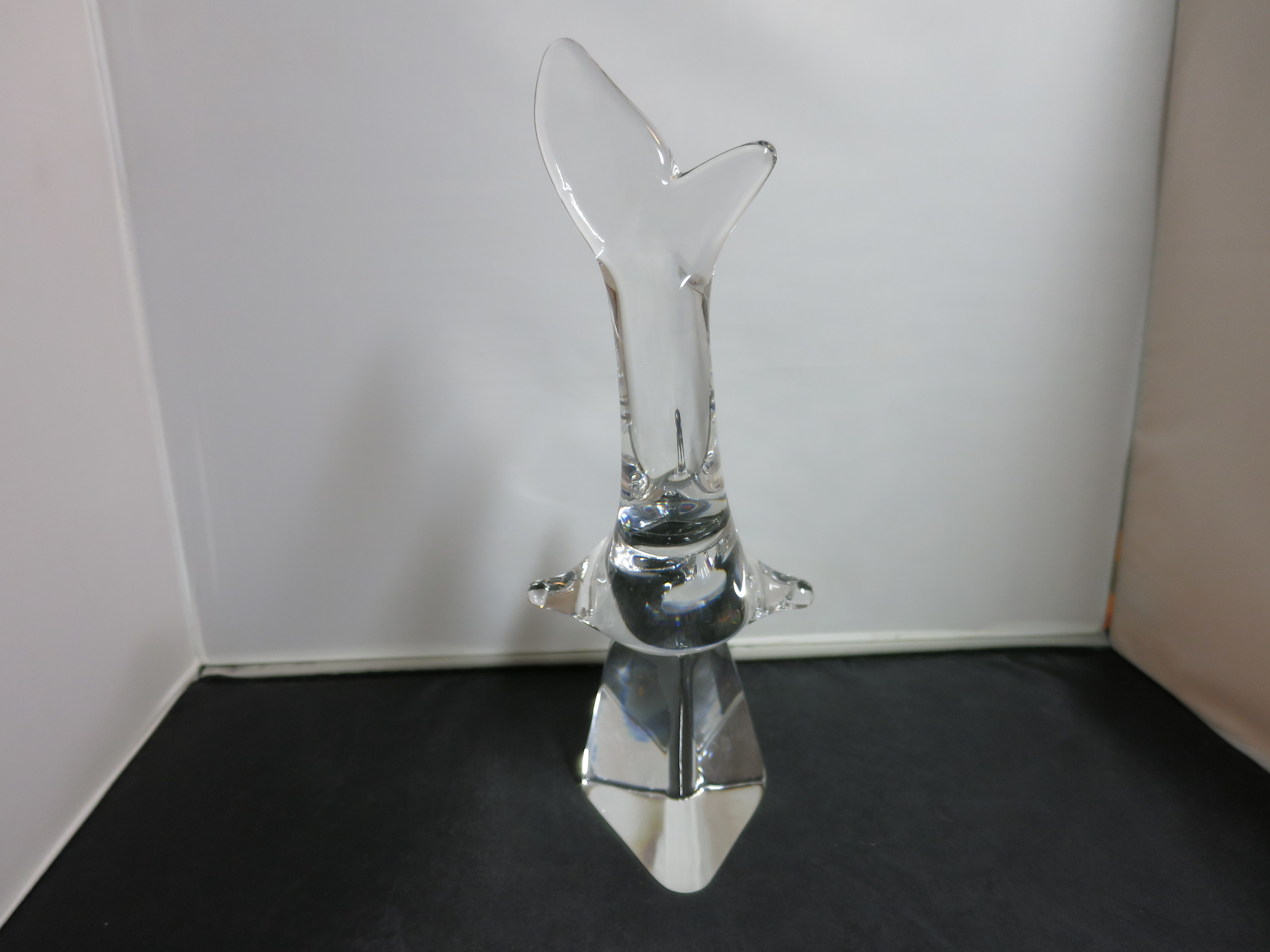 Crystal Shark Figurine signed