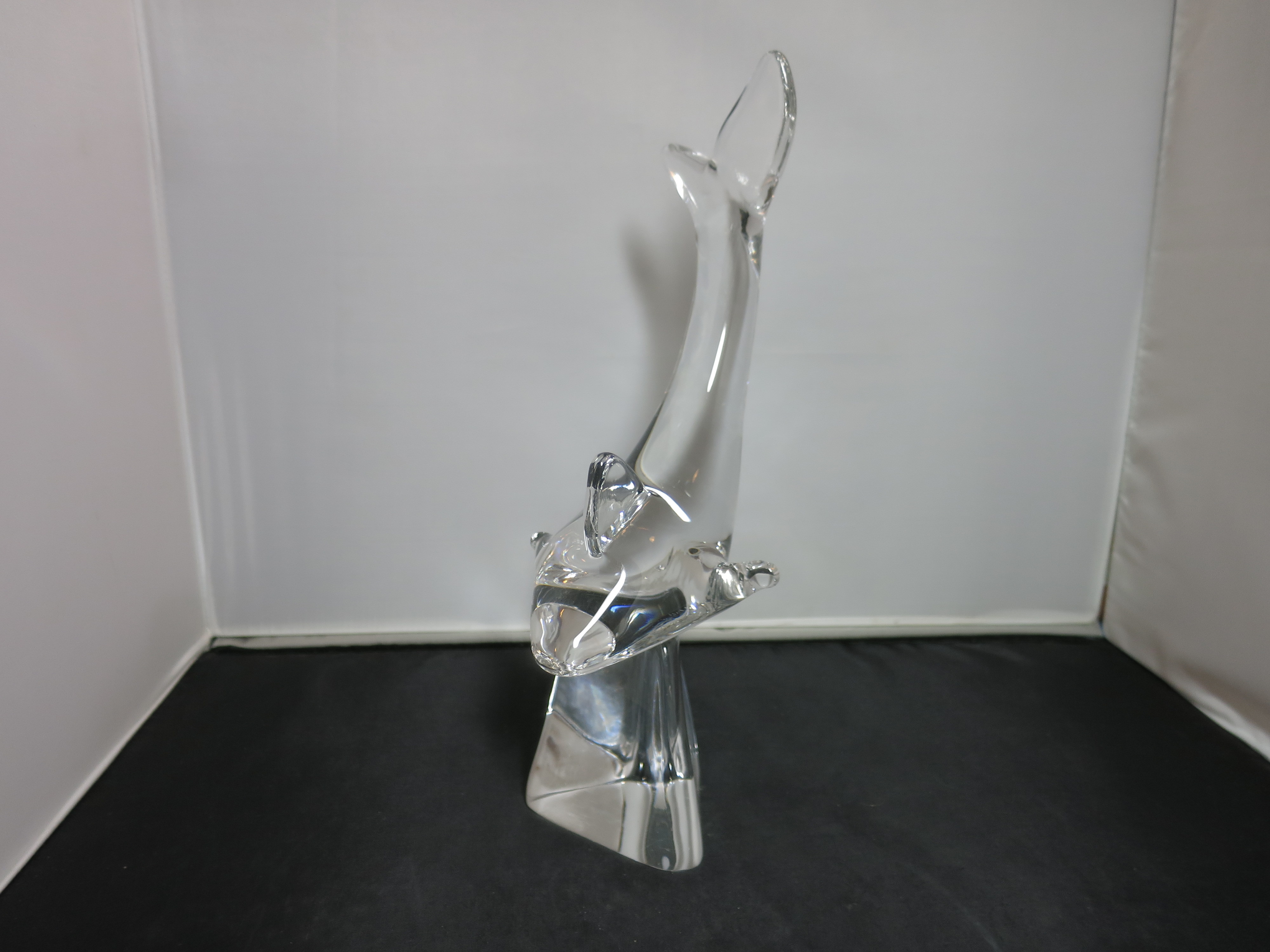 Crystal Shark Figurine signed