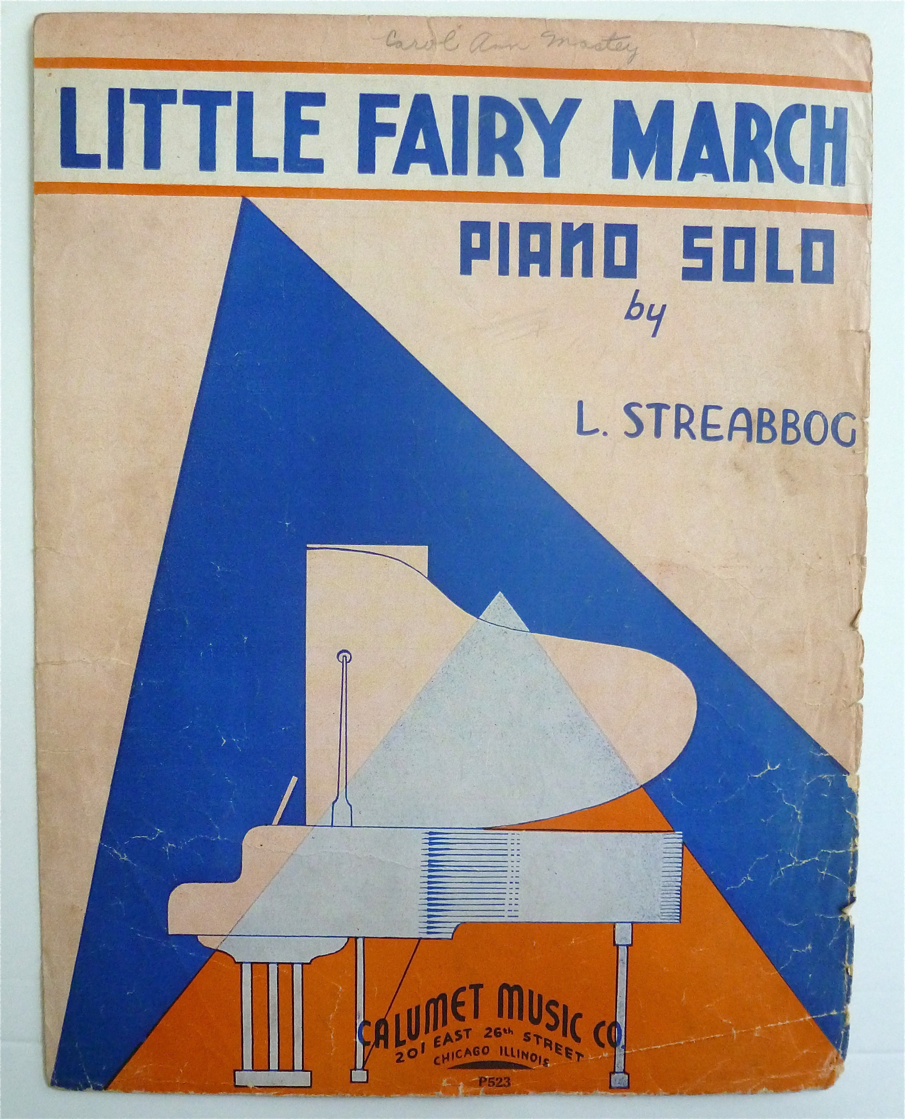 Sheet Music For 1935 Little Fairy March