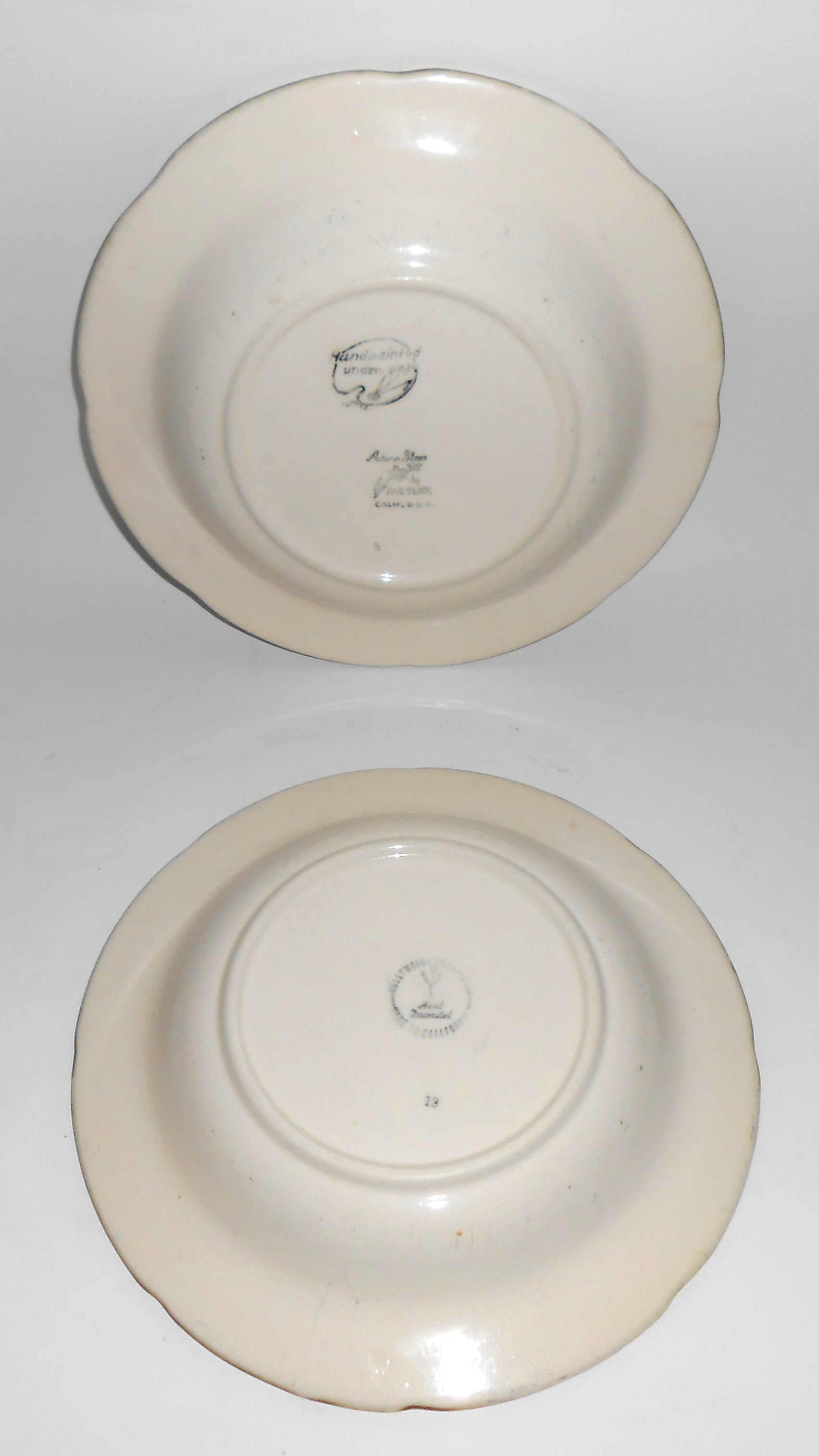 Metlox Pottery Poppy Trail Autumn Bloom Dinner Plate