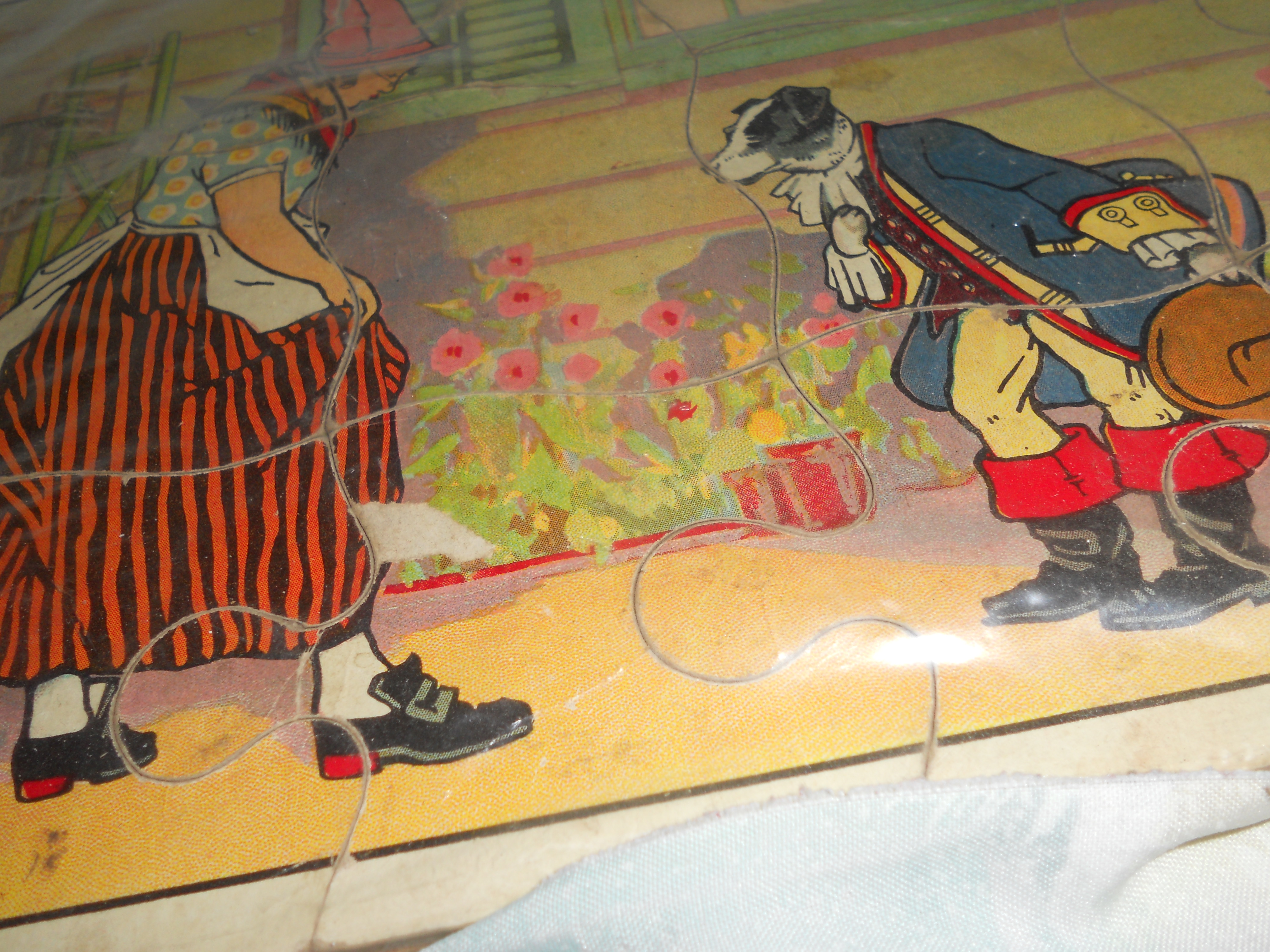 Mother Goose Tray Puzzle With Dressed Dog