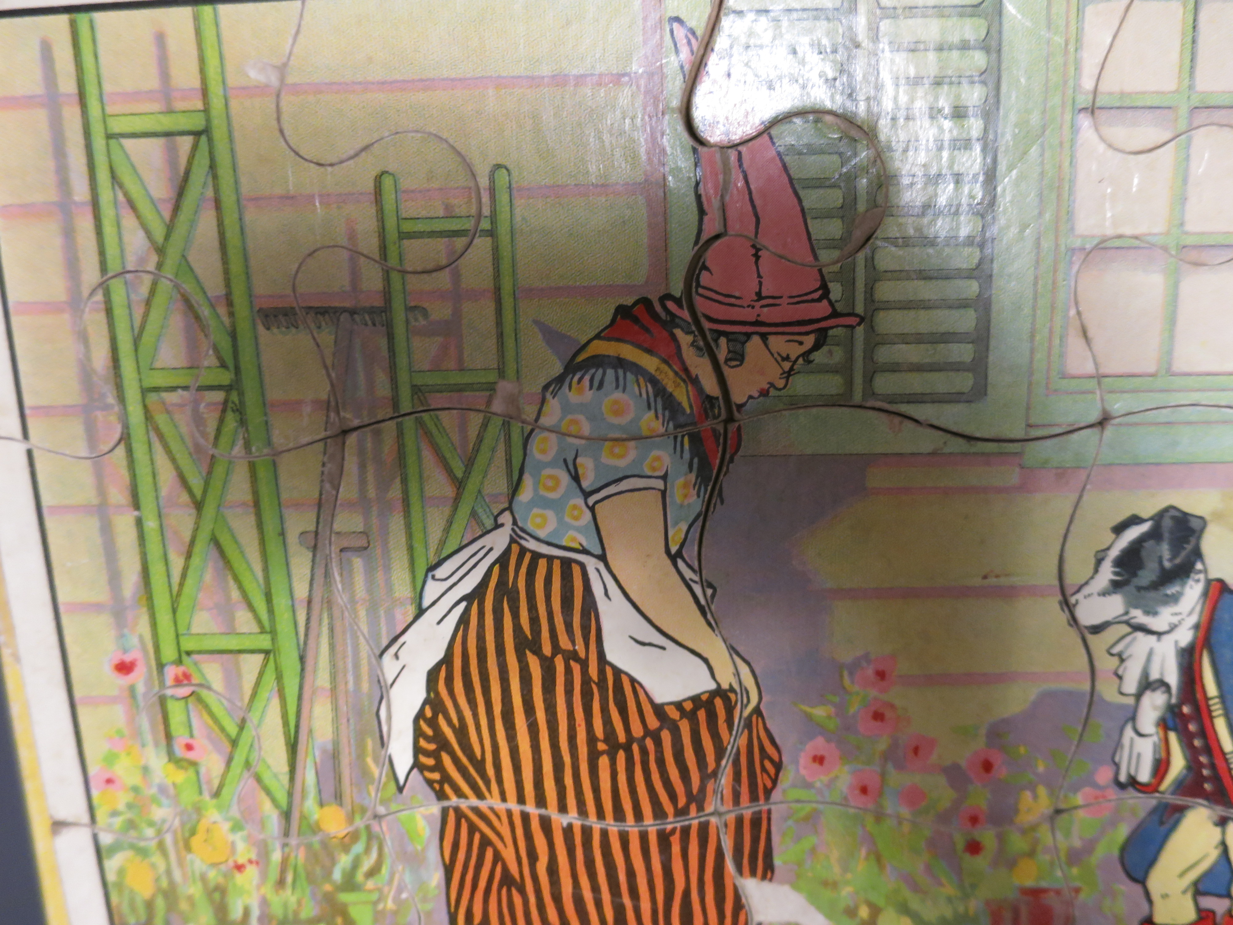 Mother Goose Tray Puzzle With Dressed Dog