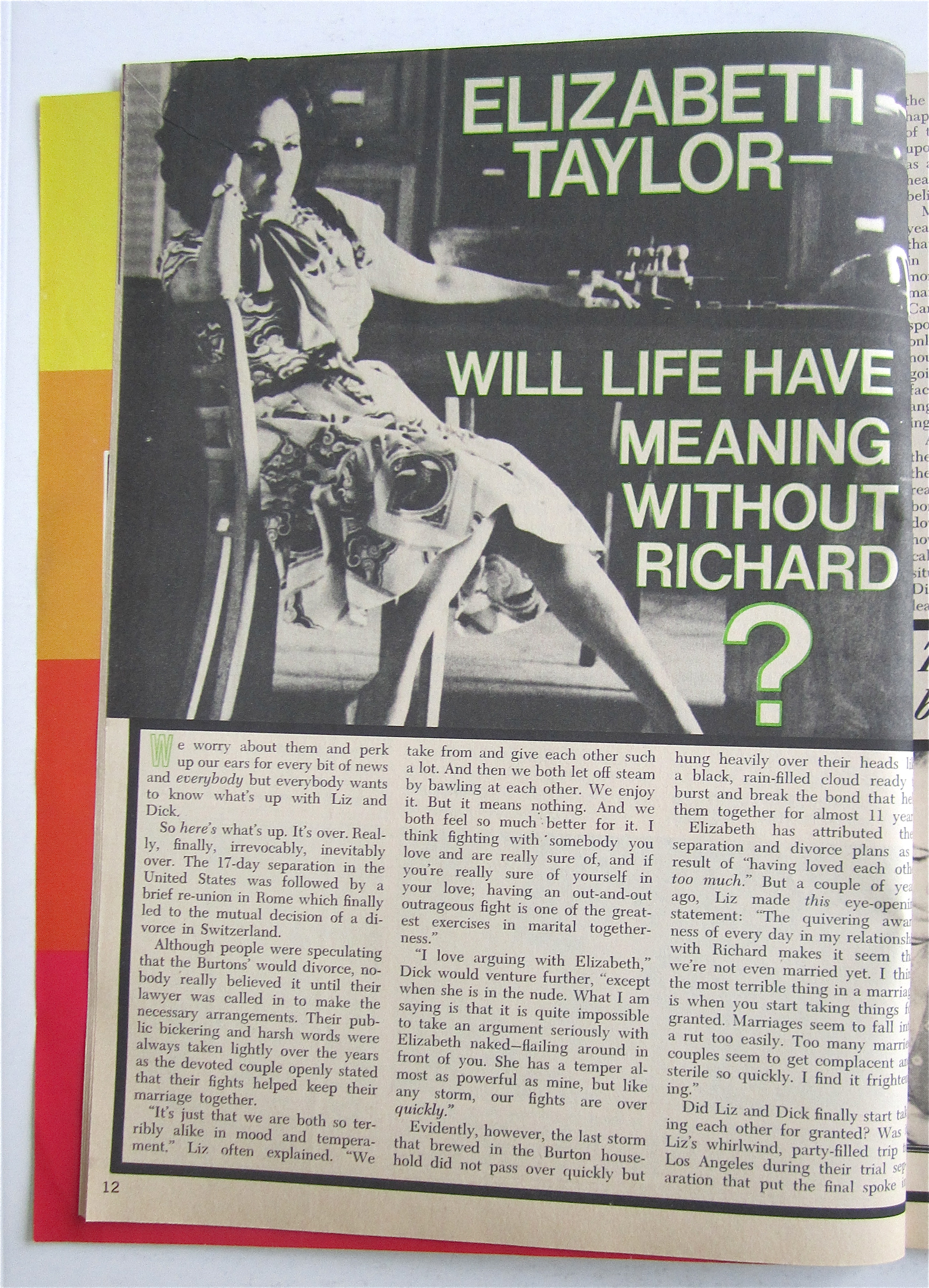 Rona Barrett's Hollywood Magazine December 1973