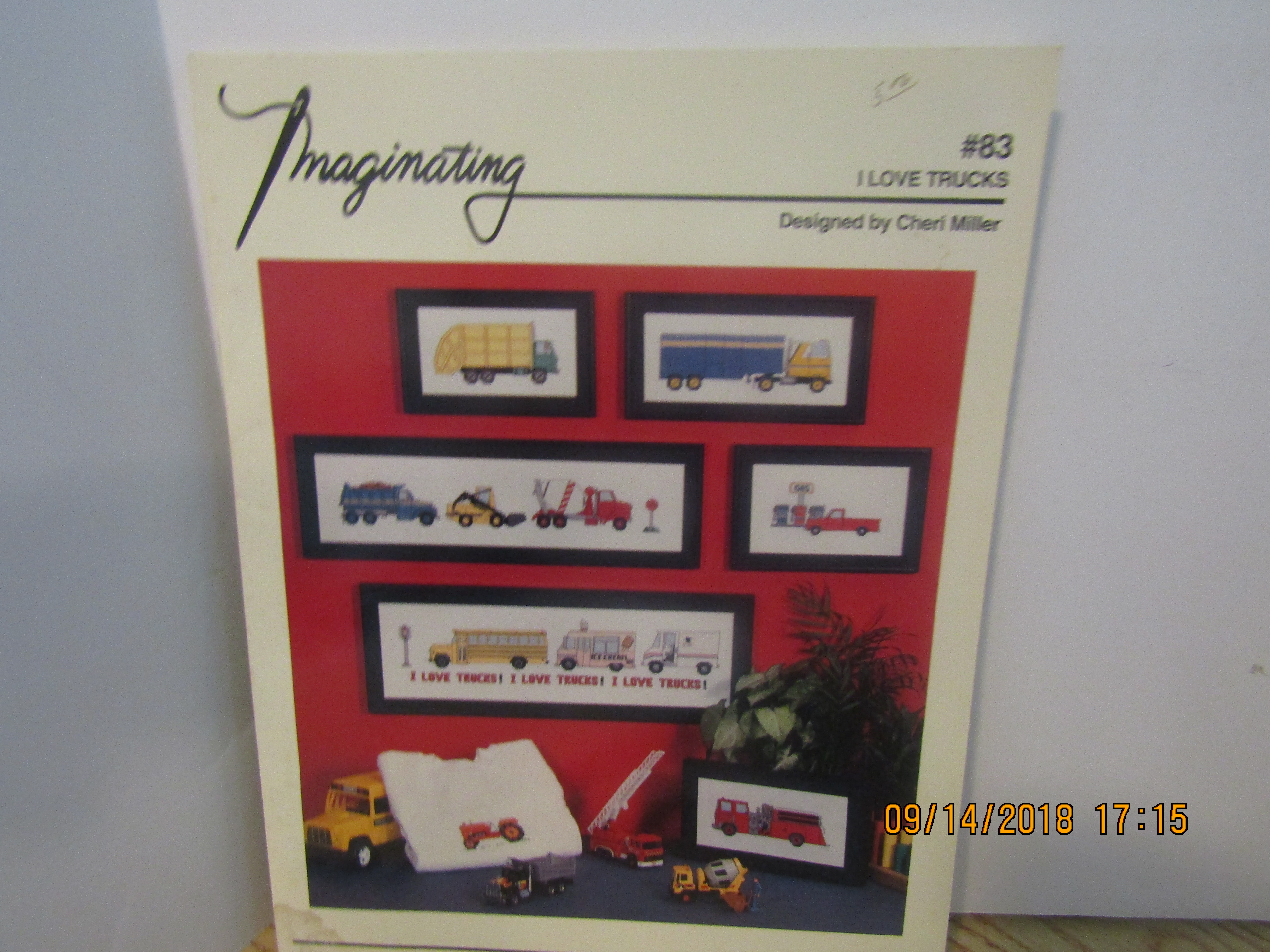 Imaginating Cross Stitch Book I Love Trucks  #83