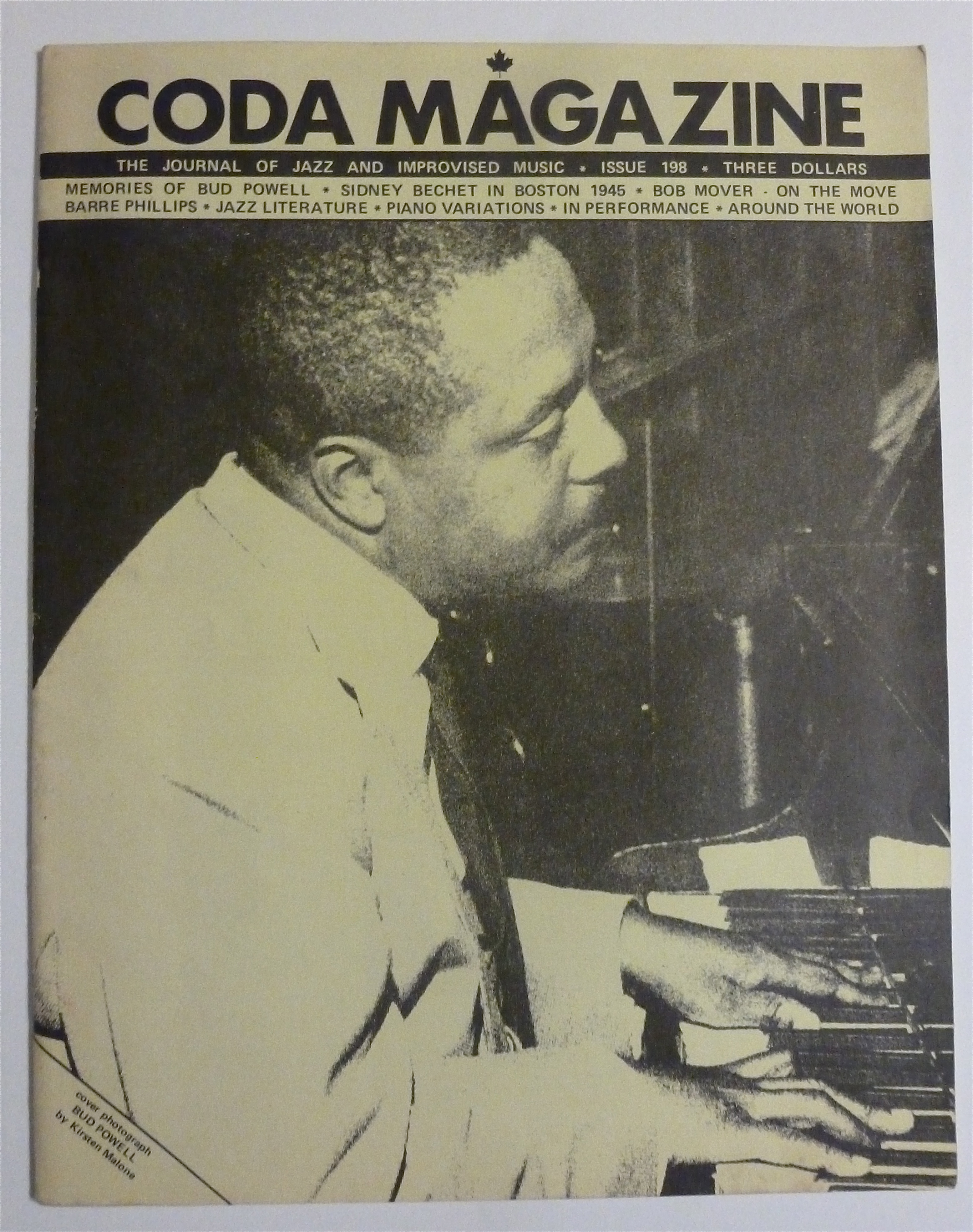 Coda Magazine October 1, 1984 Bud Powell