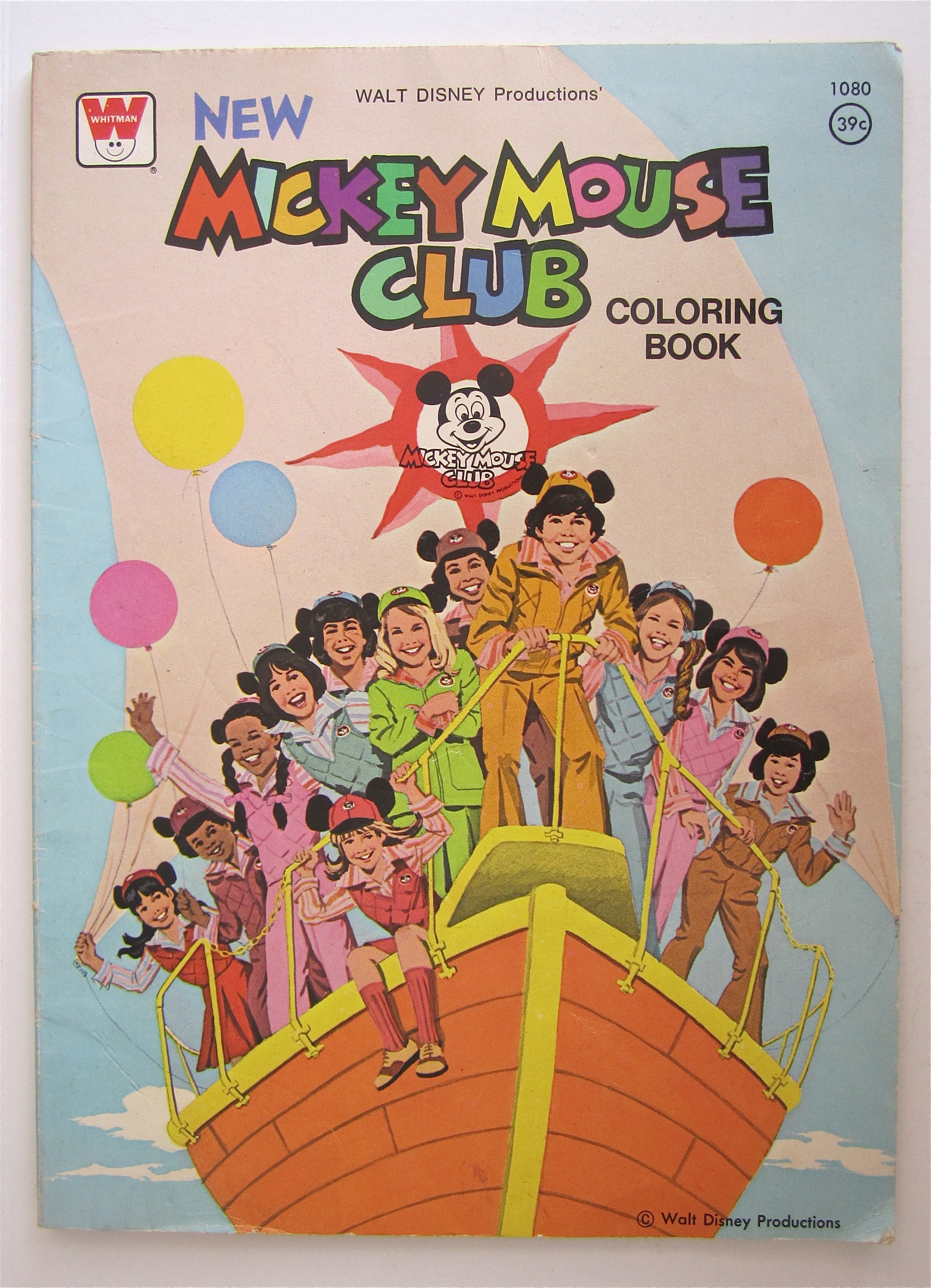Mickey Mouse Club Coloring Book 1978 Walt Disney
