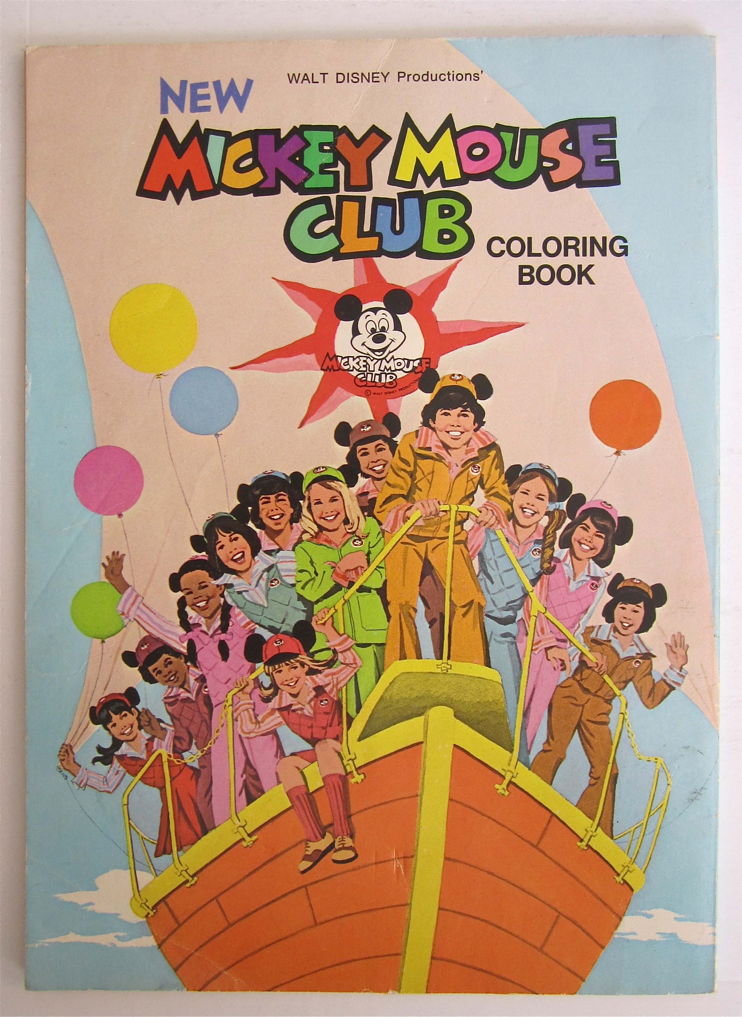 Mickey Mouse Club Coloring Book 1978 Walt Disney