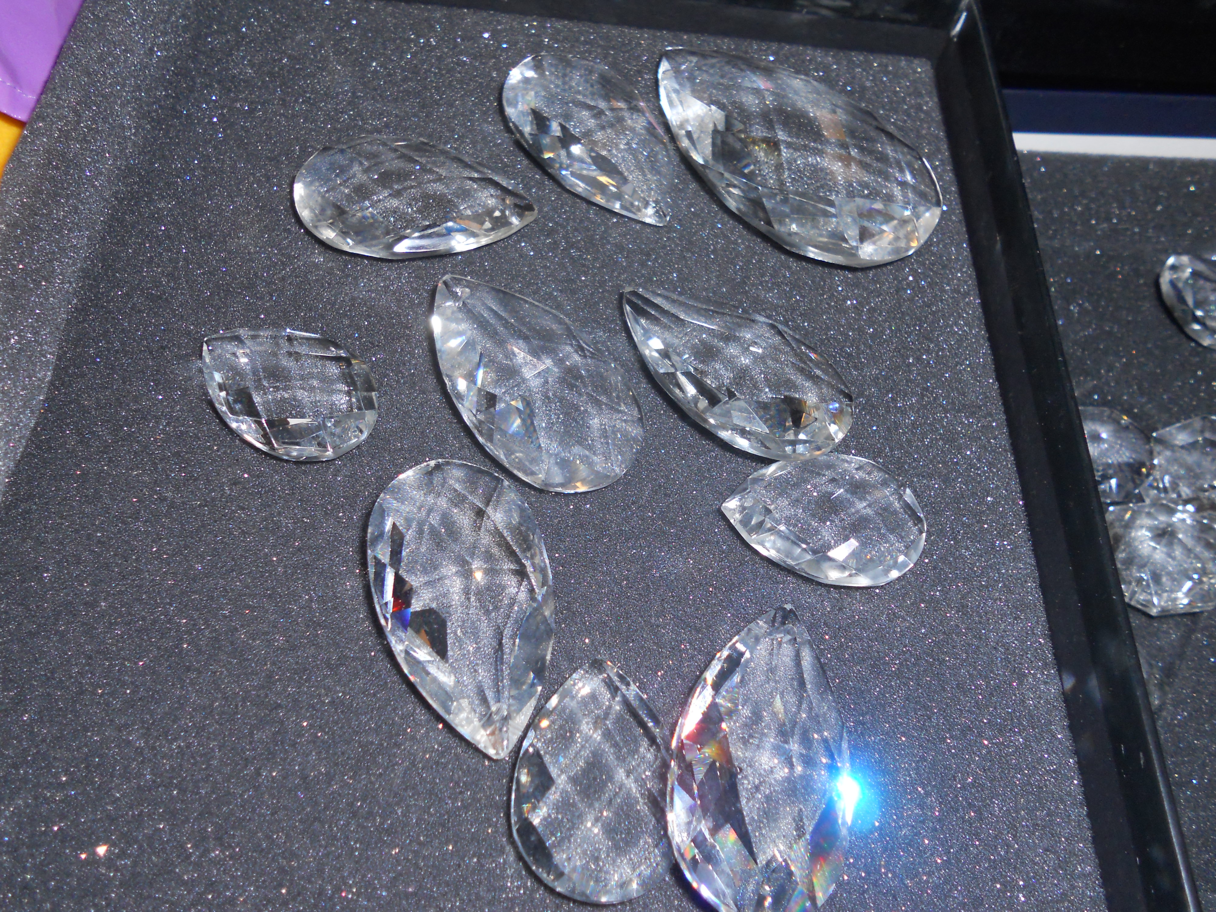 Crystal Prism 196 different Size lot