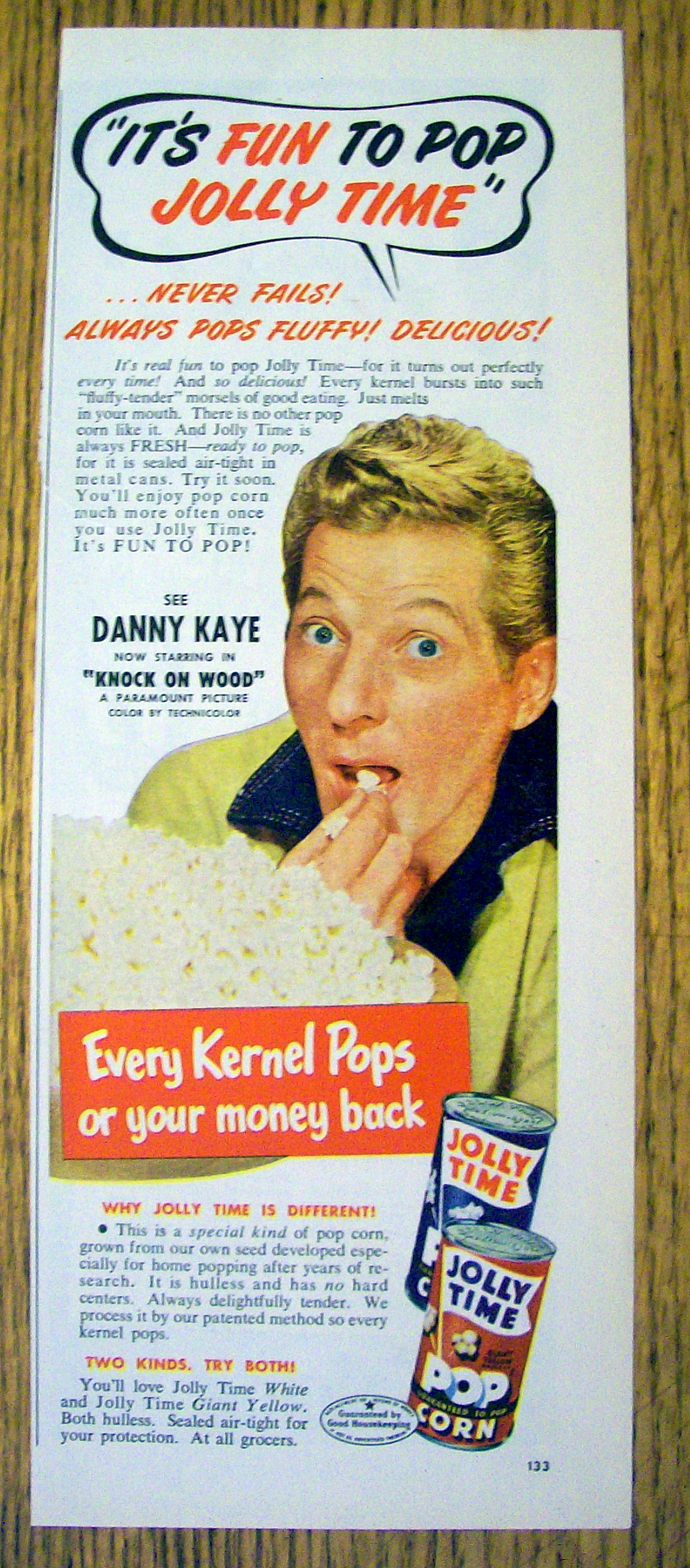 1953 Jolly Time Popcorn with Danny Kaye