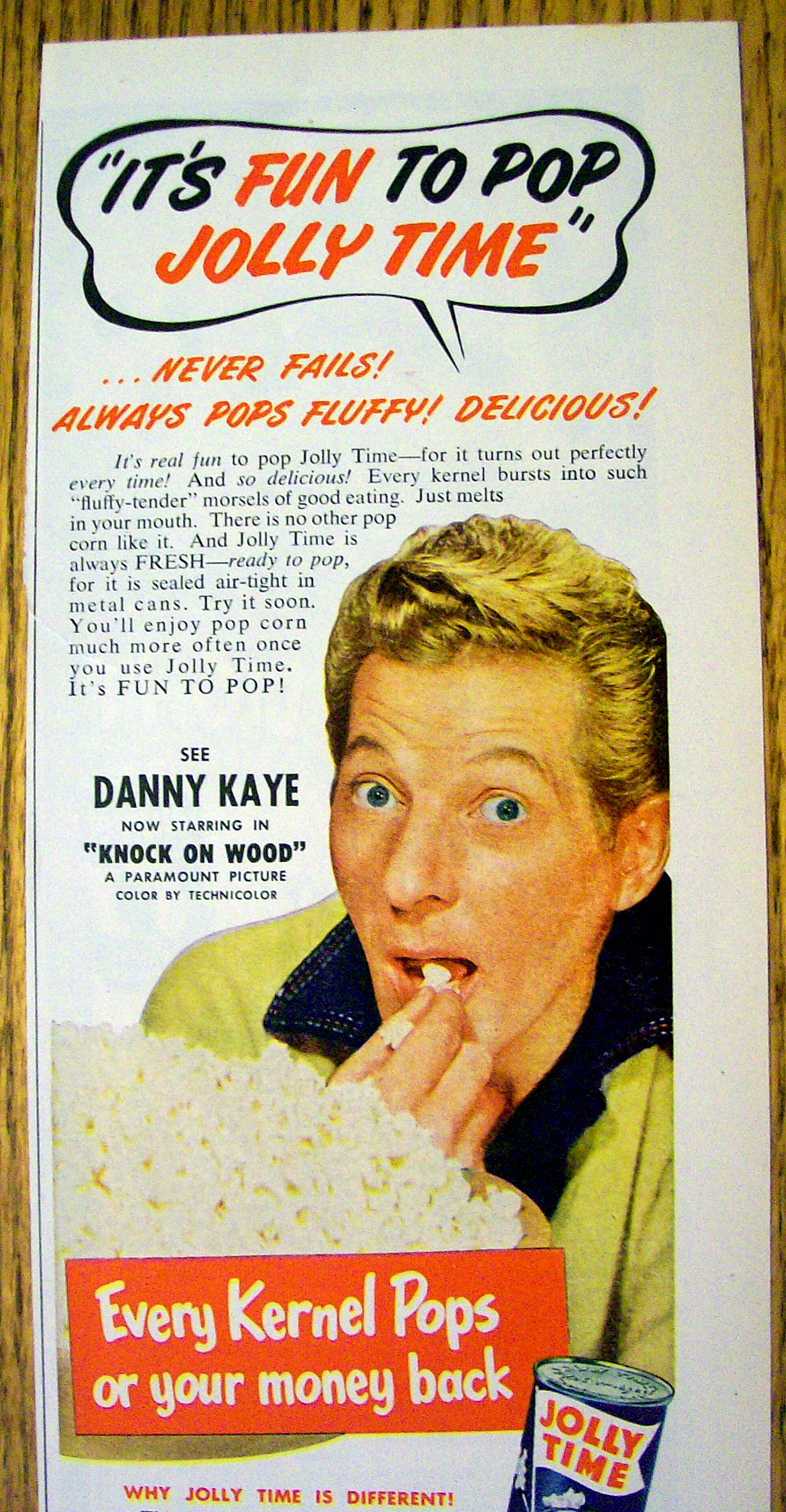 1953 Jolly Time Popcorn with Danny Kaye