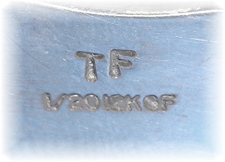 Sterling Silver 12K Gold Signed Cuff Wristwatch Band