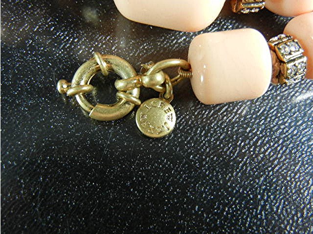 Plasitic Thermoset Crystal and  Pink Coral Color Beads