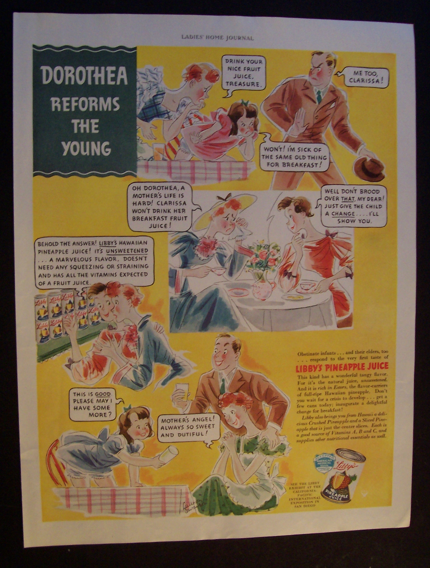 1935 Libby's Pineapple Juice