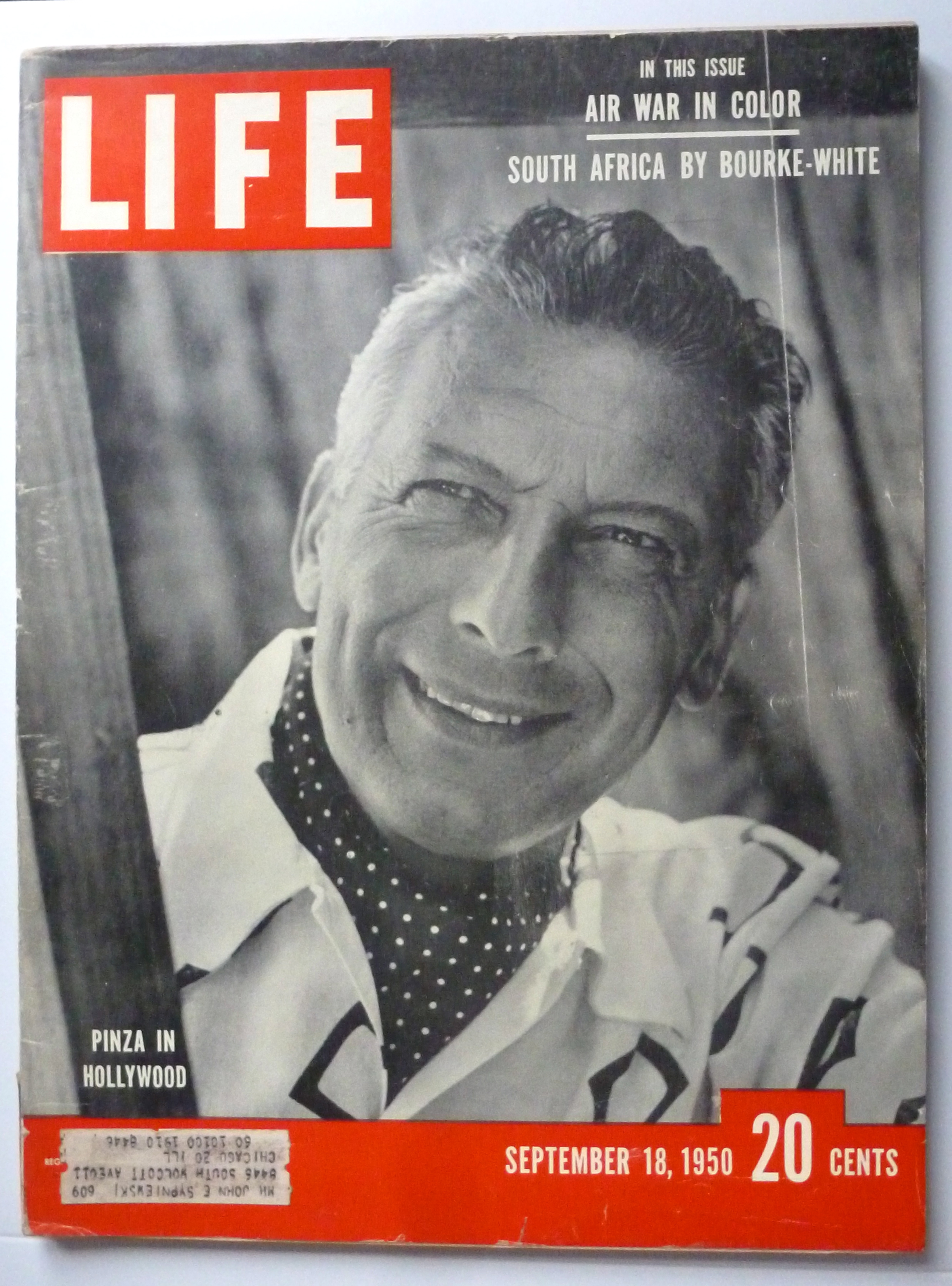 Life Magazine-September 18, 1950-Pinza In Hollywood