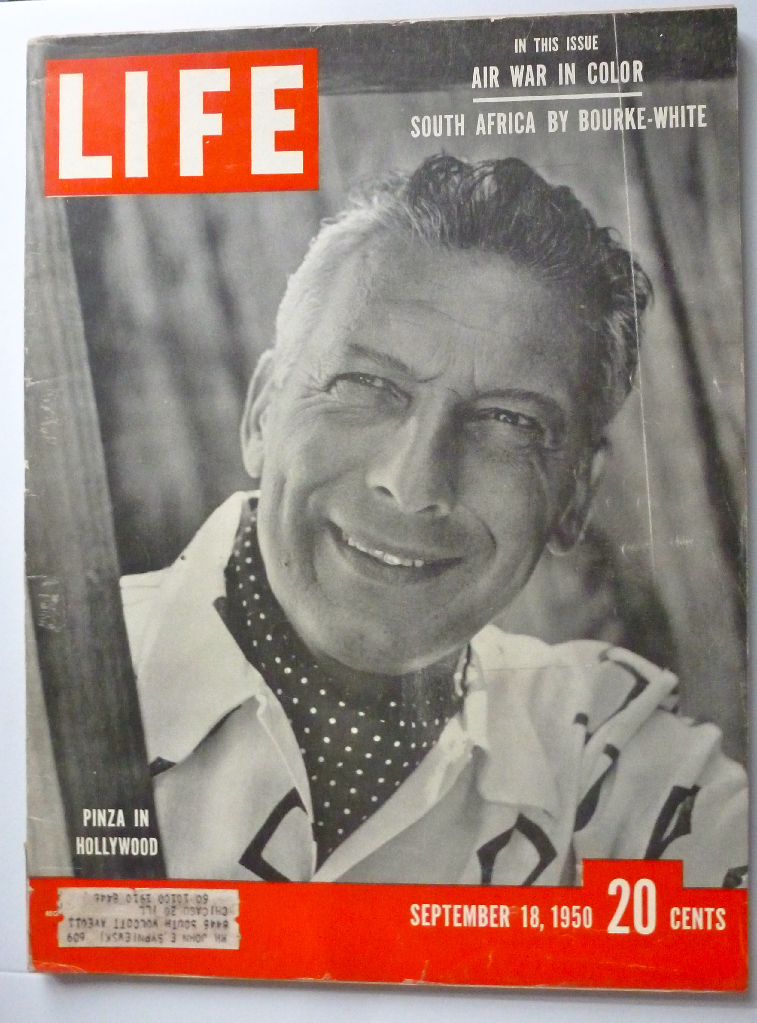 Life Magazine-September 18, 1950-Pinza In Hollywood
