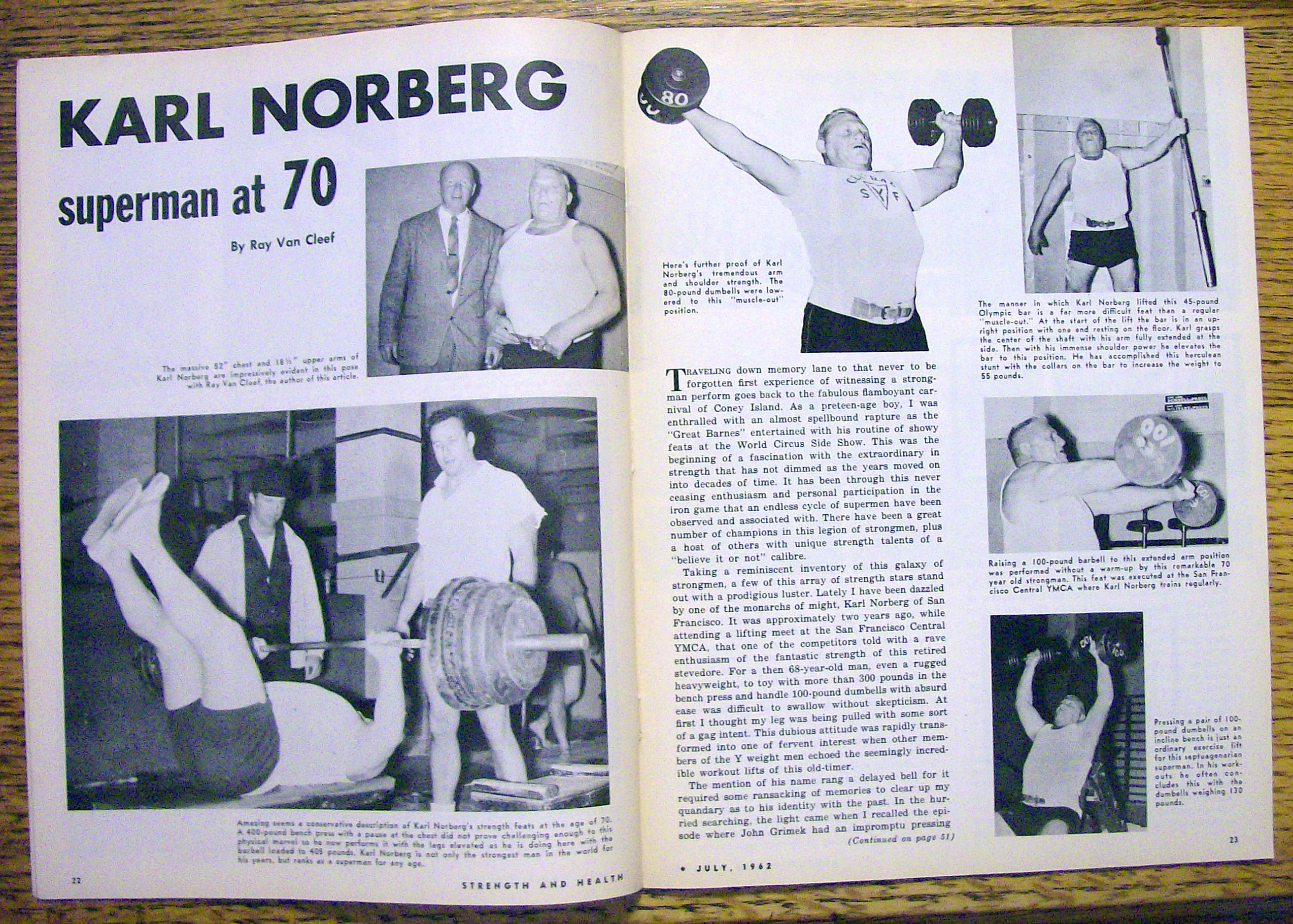 Strength & Health Magazine-July 1962-Miller & March