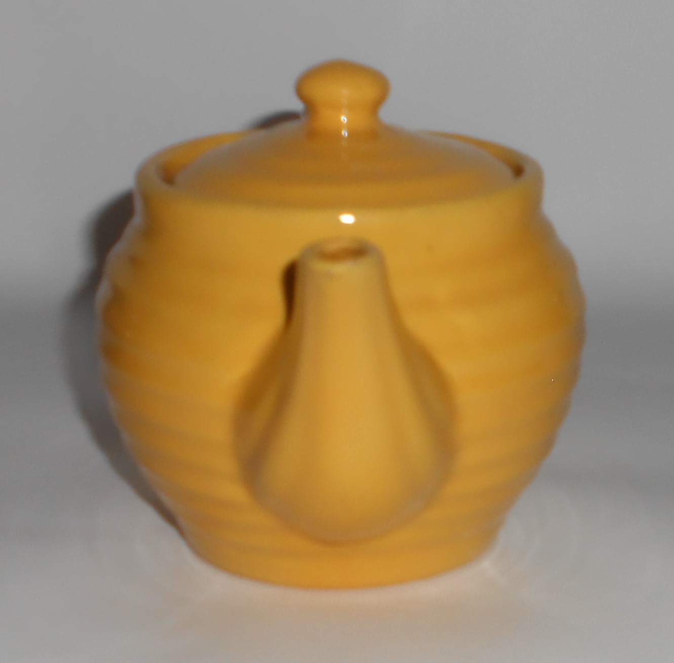 VINTAGE Bauer Pottery Ring Ware Yellow Individual Tea