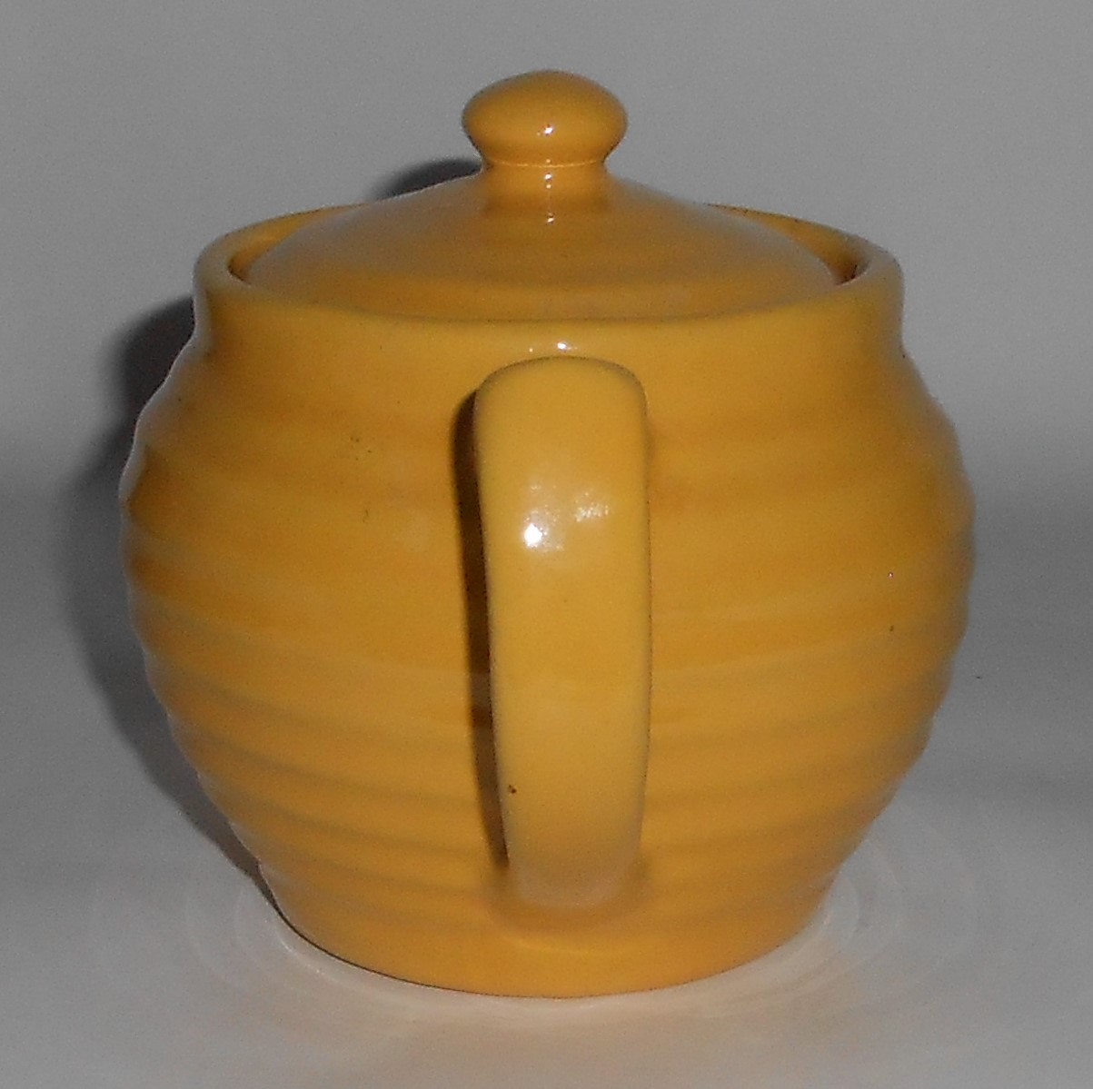 VINTAGE Bauer Pottery Ring Ware Yellow Individual Tea